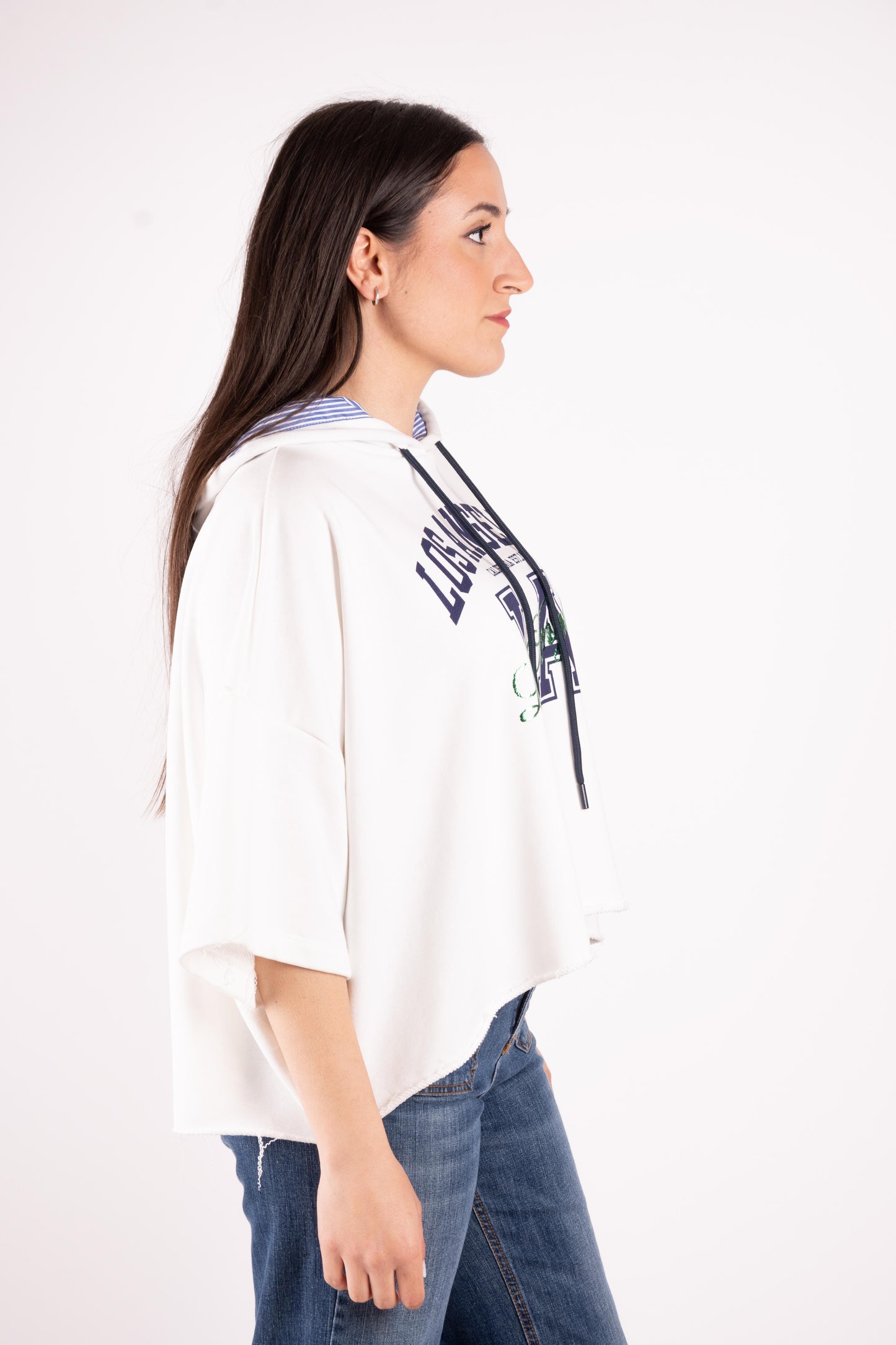 SusyMix Felpa con cappuccio College SH000915 01 Susy Mix