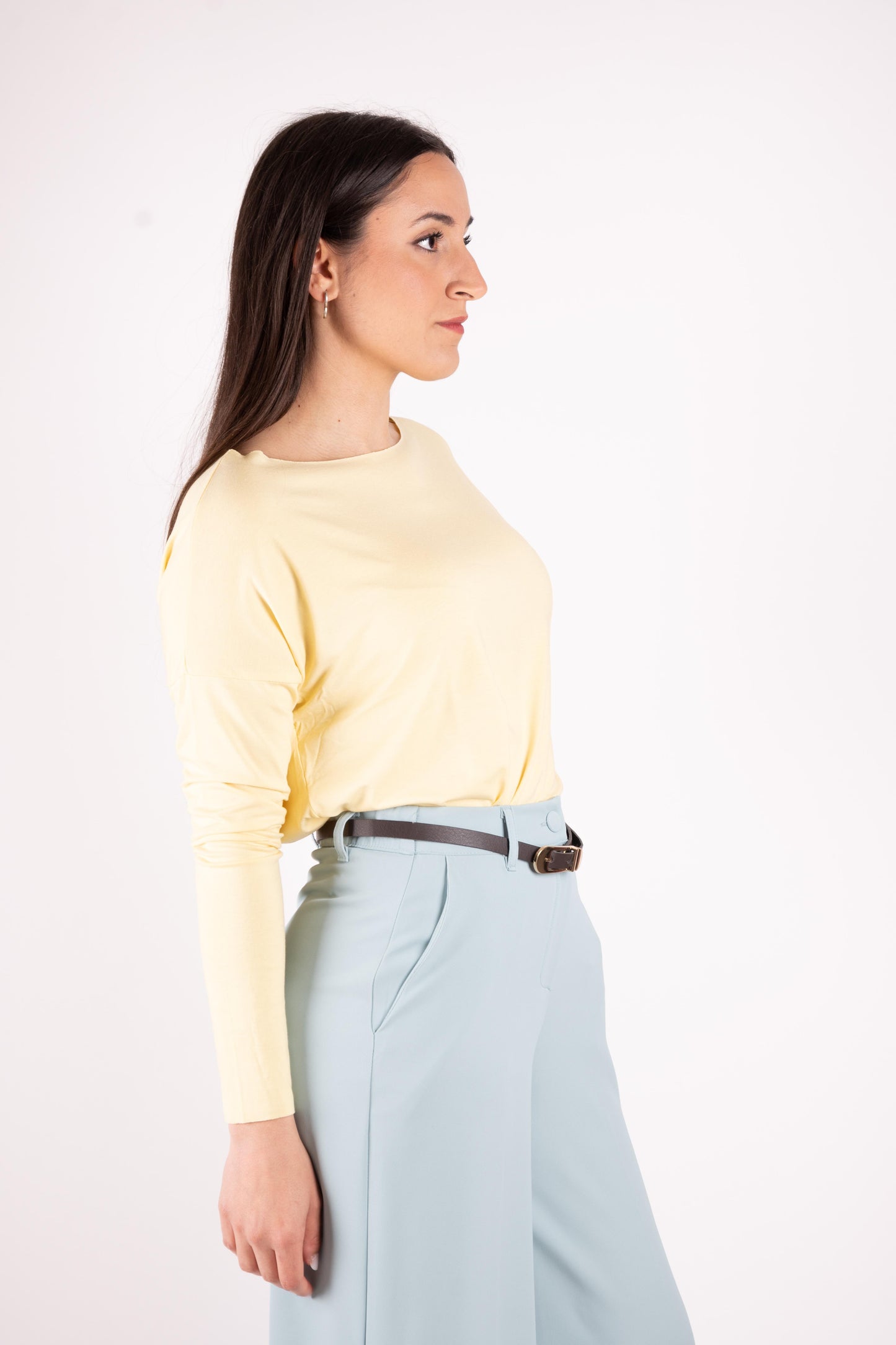 Susy Mix T-Shirt jersey oversize a taglio vivo B0923 07 Susy Mix