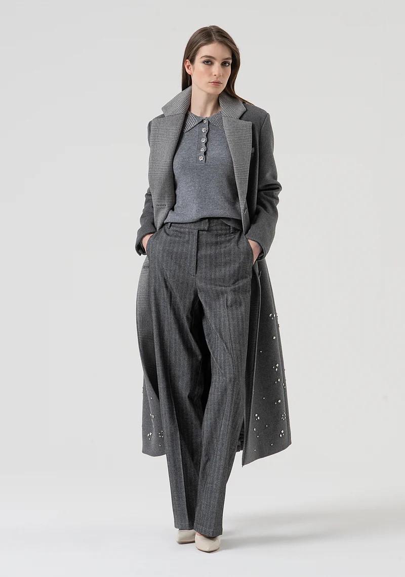 Fracomina Pantalone gamba dritta fantasia spigata FR25WV2004W492W5 159 Fracomina Preview