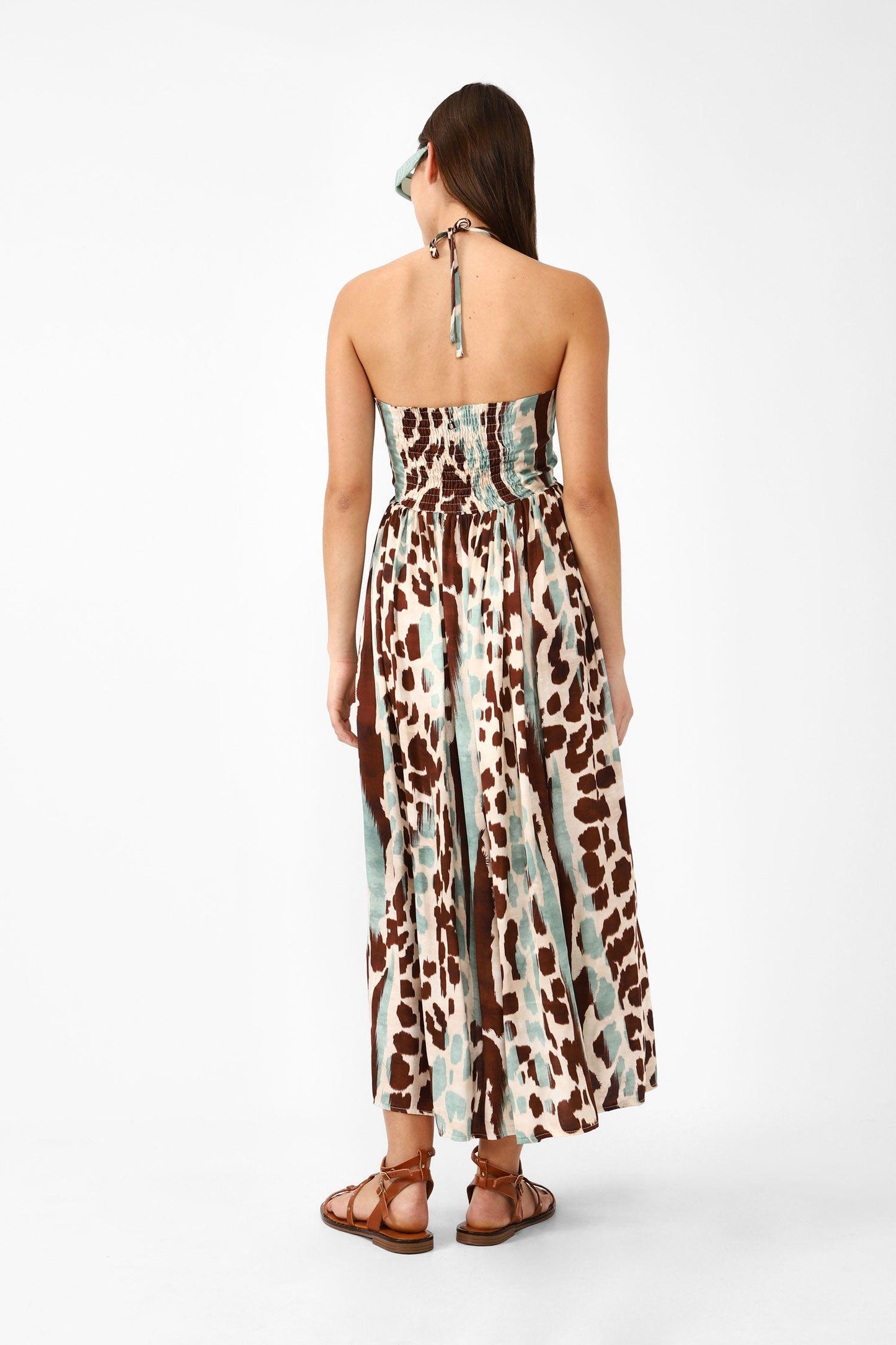 Dixie Abito midi fantasia astratta AHUSJCRA 01 Dixie