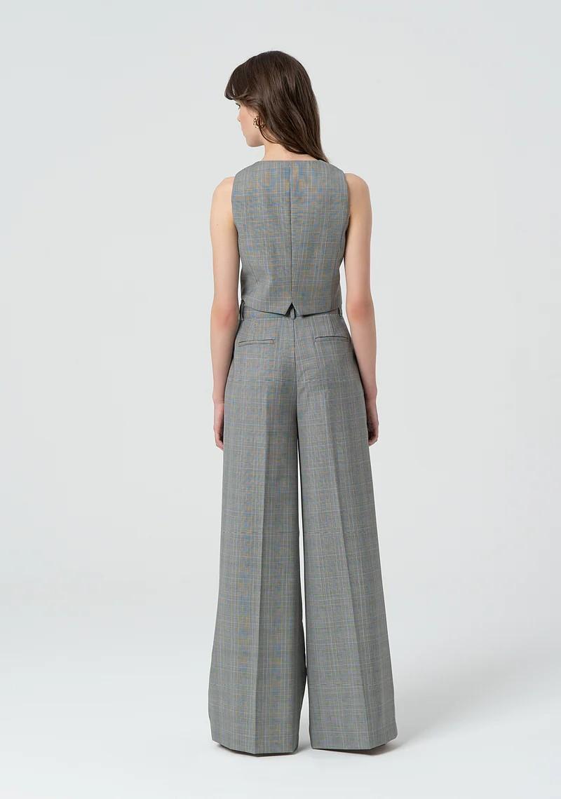 Fracomina Pantaloni a palazzo Principe di Galles FR25SV3008W75995 210 Fracomina Preview