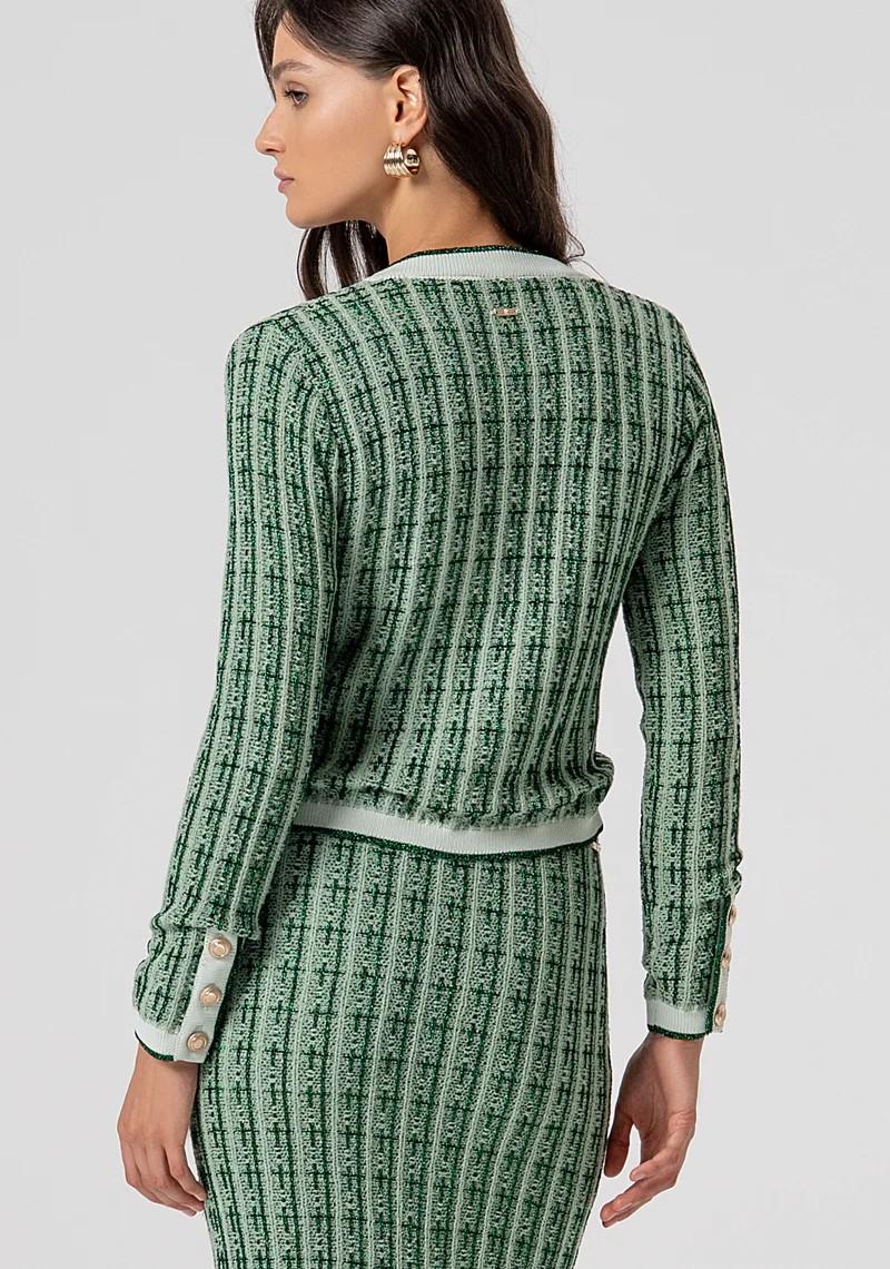 Fracomina Cardigan corto bicolore FR25WT8027K55501 B08 Fracomina Preview