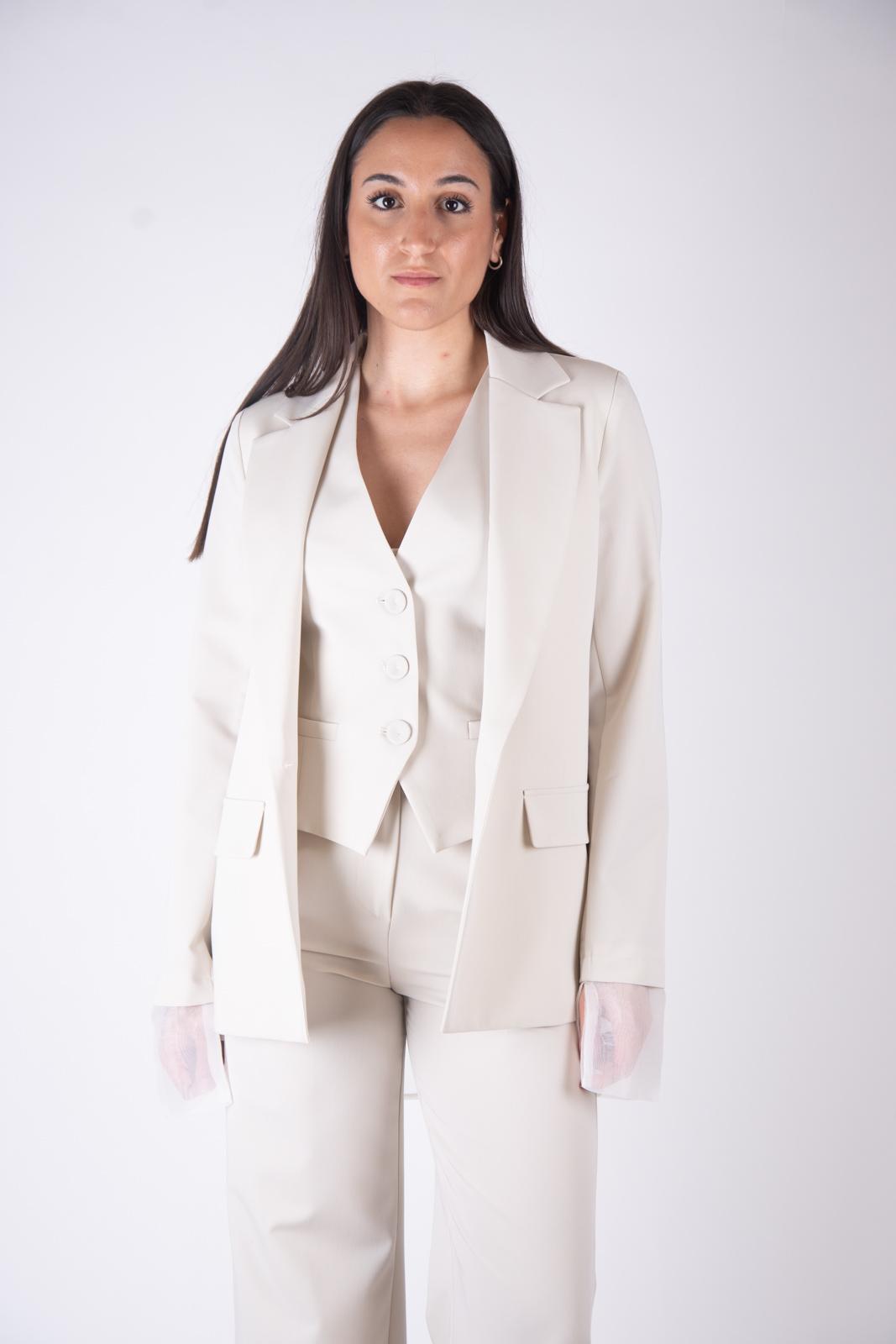 Susy Mix Blazer oversize mix tessuto EL2405 01 Susy Mix èlite