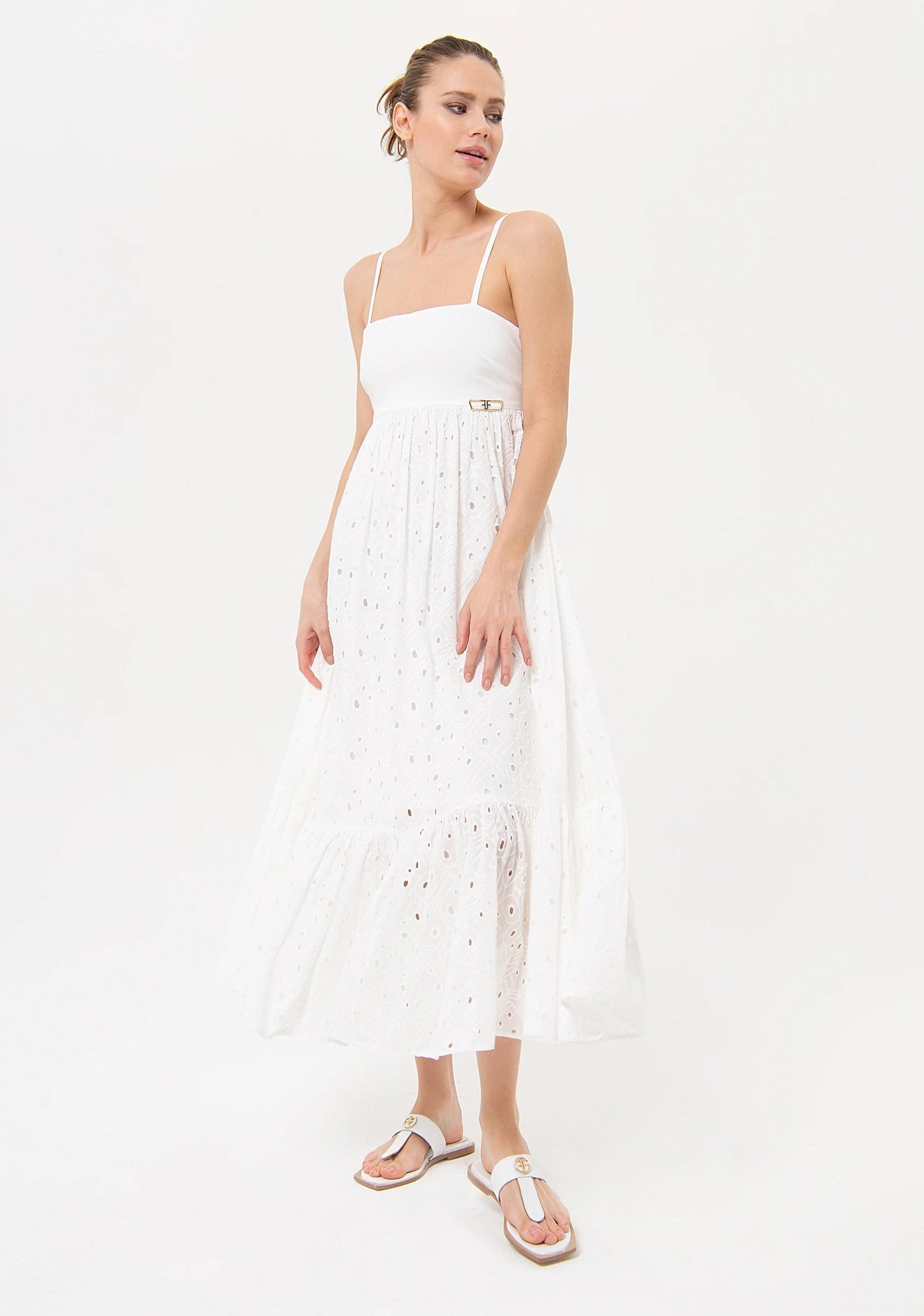 Fracomina Abito lungo pizzo San Gallo FJ24SD3003W40401 278 Fracomina Easy chic