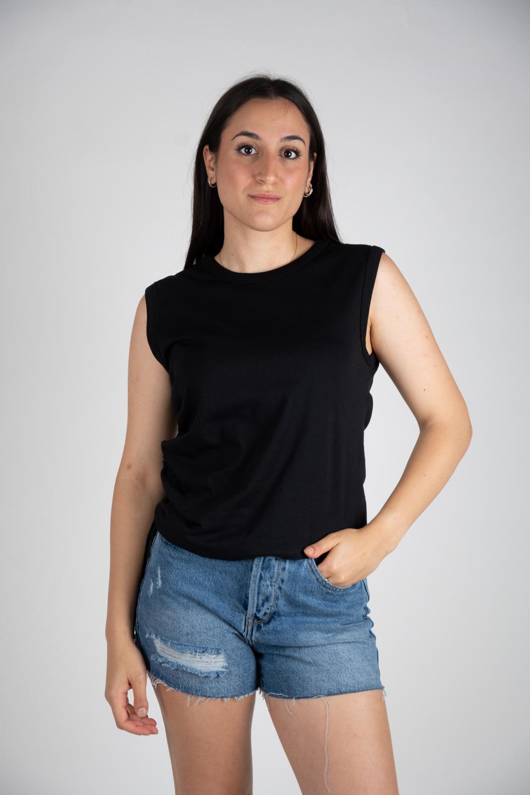 Lumina Maglia smanicata con laccetti L8782 02 LUMINA