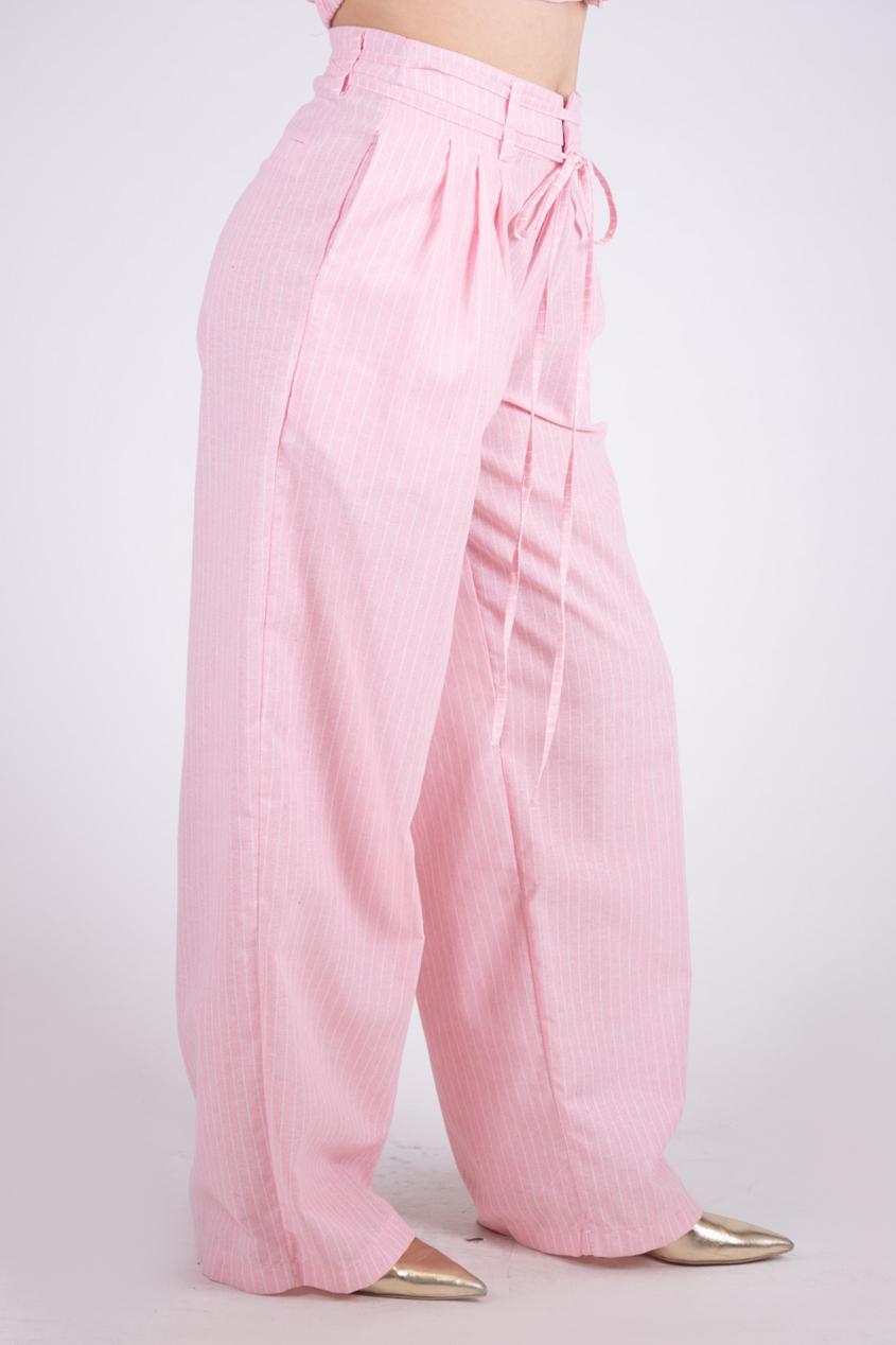 Lumina Pantalone laccetti gamba larga L8662 01 LUMINA