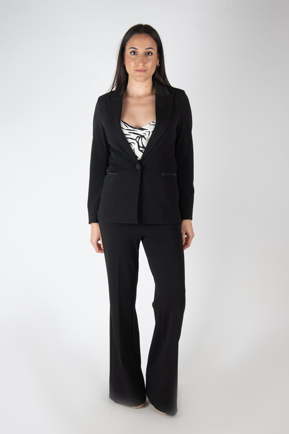 Vicolo Giacca monopetto revers in raso TB0221 01 Vicolo
