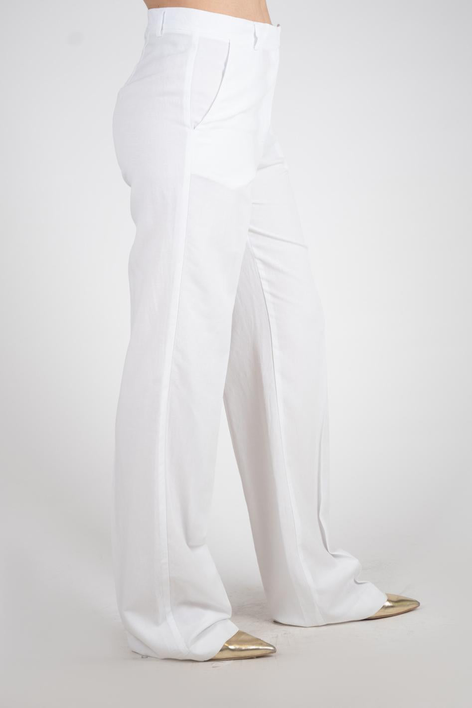 Dixie Pantalone lino gamba larga P845J026A 02 Dixie