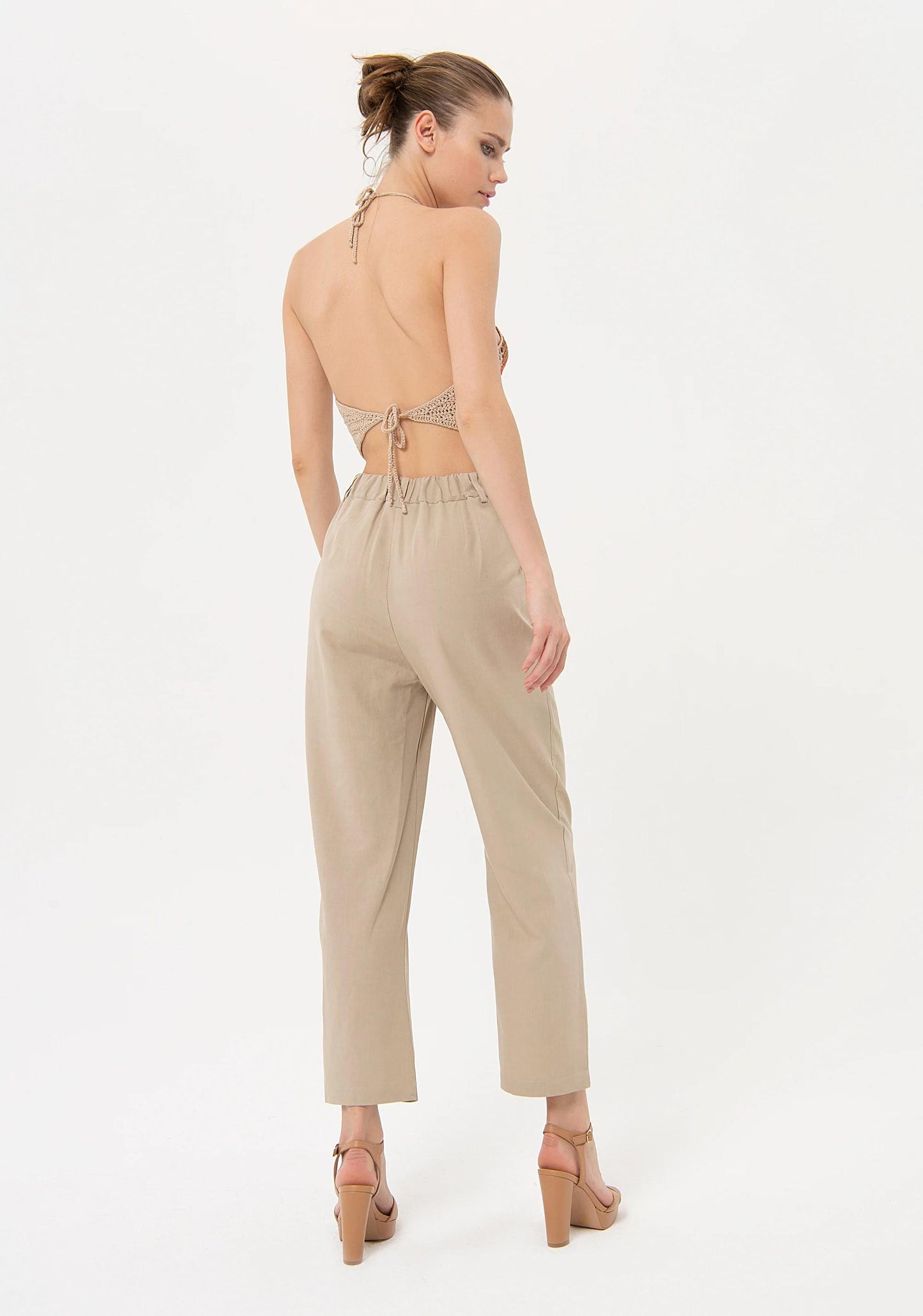 Fracomina Pantalone vita alta FJ24SV4001W62201 251 Fracomina Easy chic