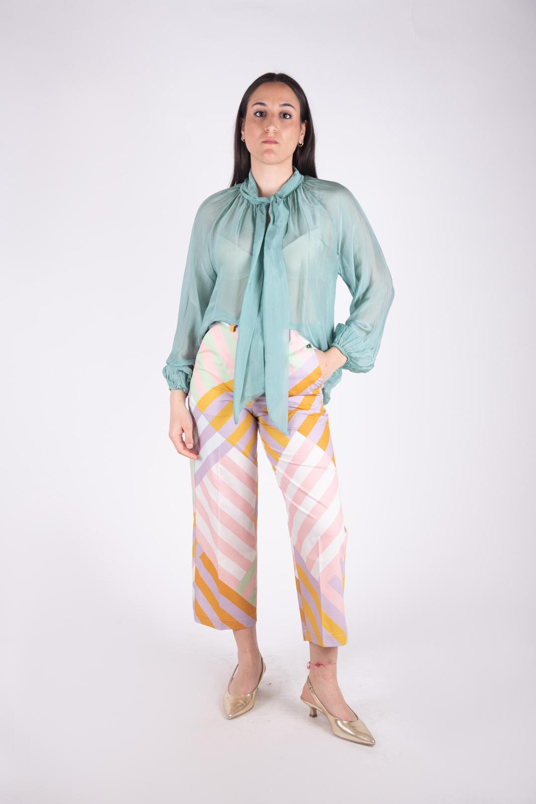 Dixie Camicia effetto trasparenza con fiocco CA207J021A 01 Dixie