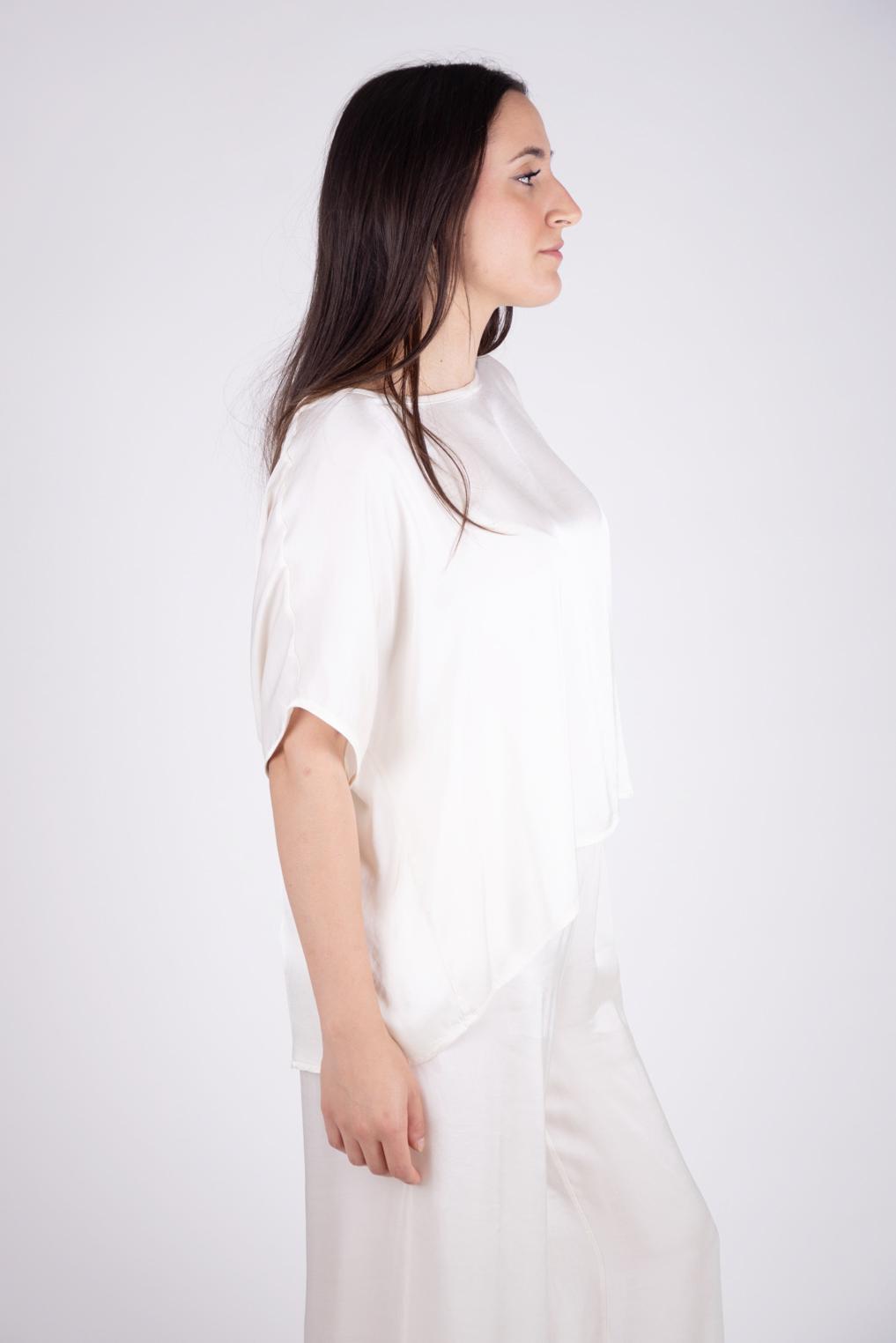 Le Streghe Blusa over in satin P24AN120N 06 Le streghe