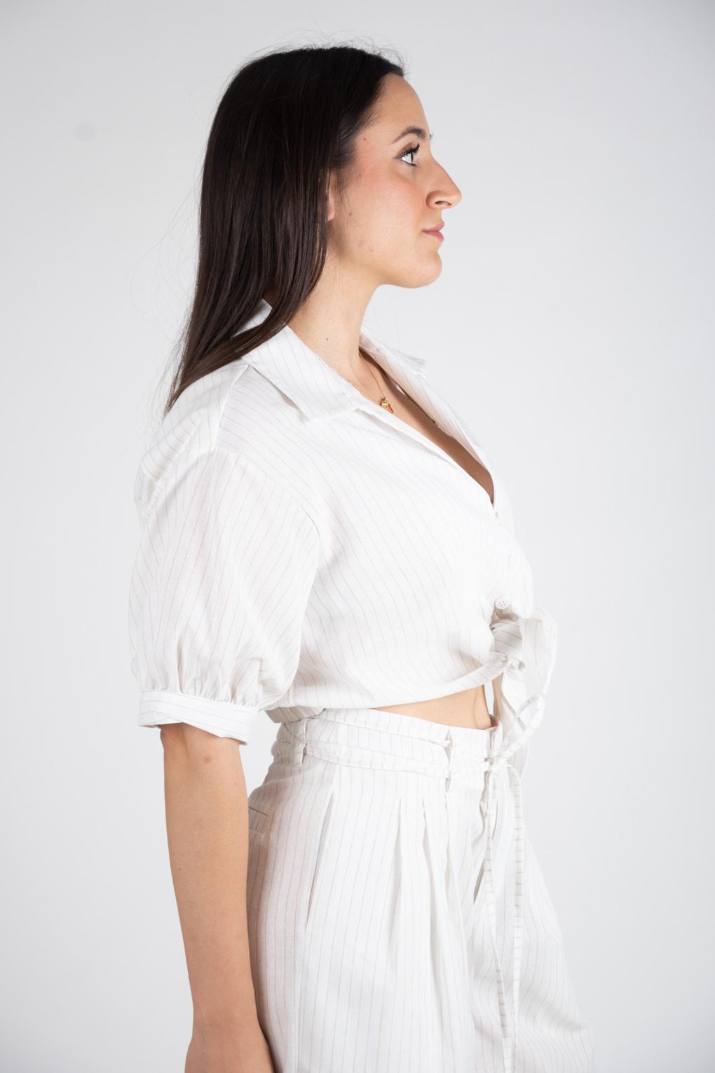 Lumina Camicia crop nodo L8661 02 LUMINA