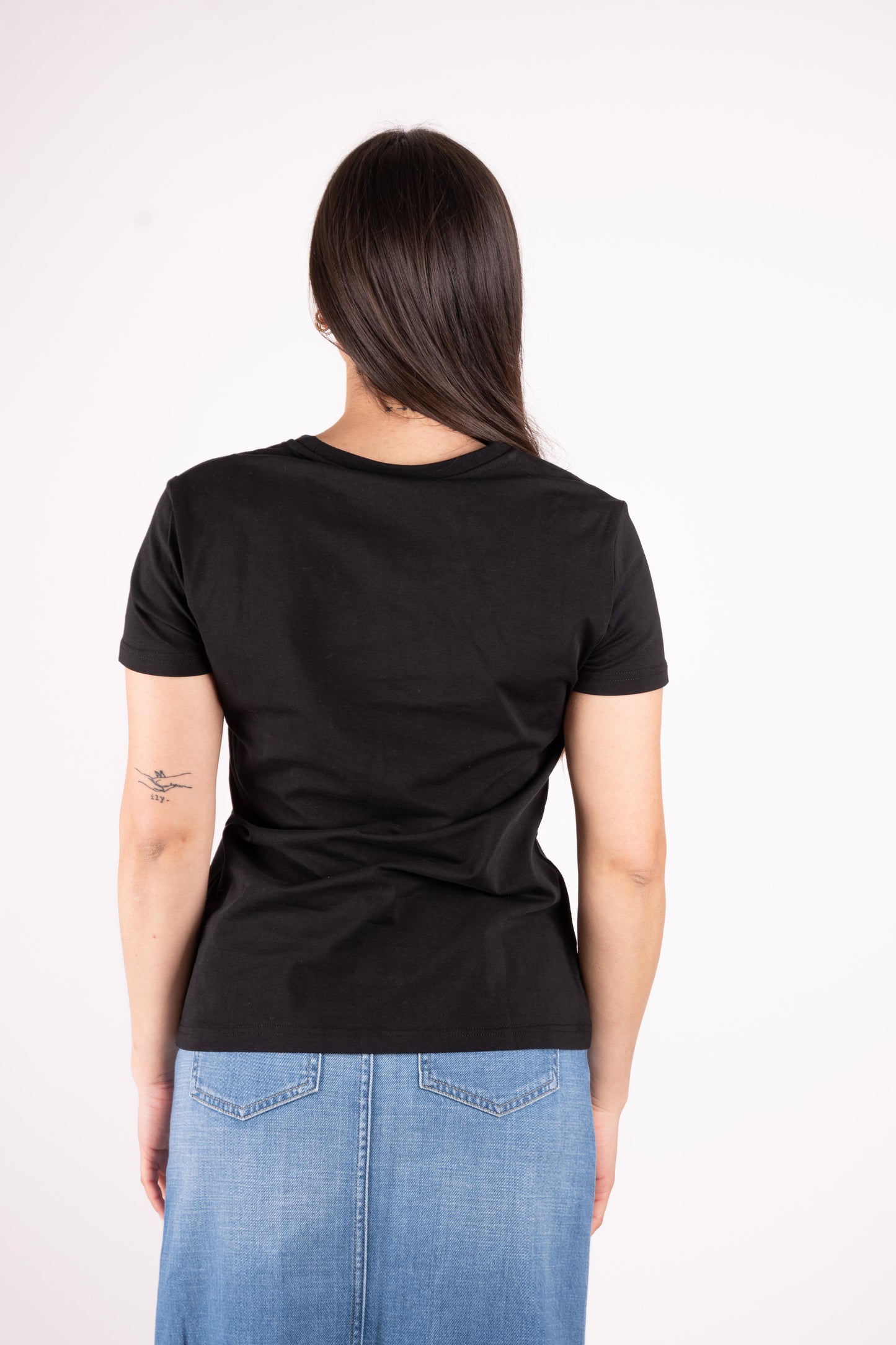 Fracomina T-Shirt basic logo un strass FP25ST3004J401N5 053 Fracomina Jeans