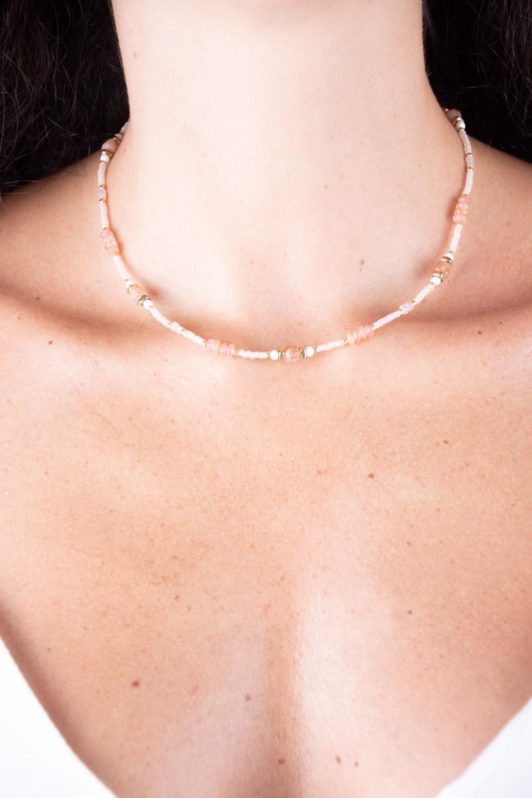 Chili collana perline pastello COLLANA 002 02 Chili