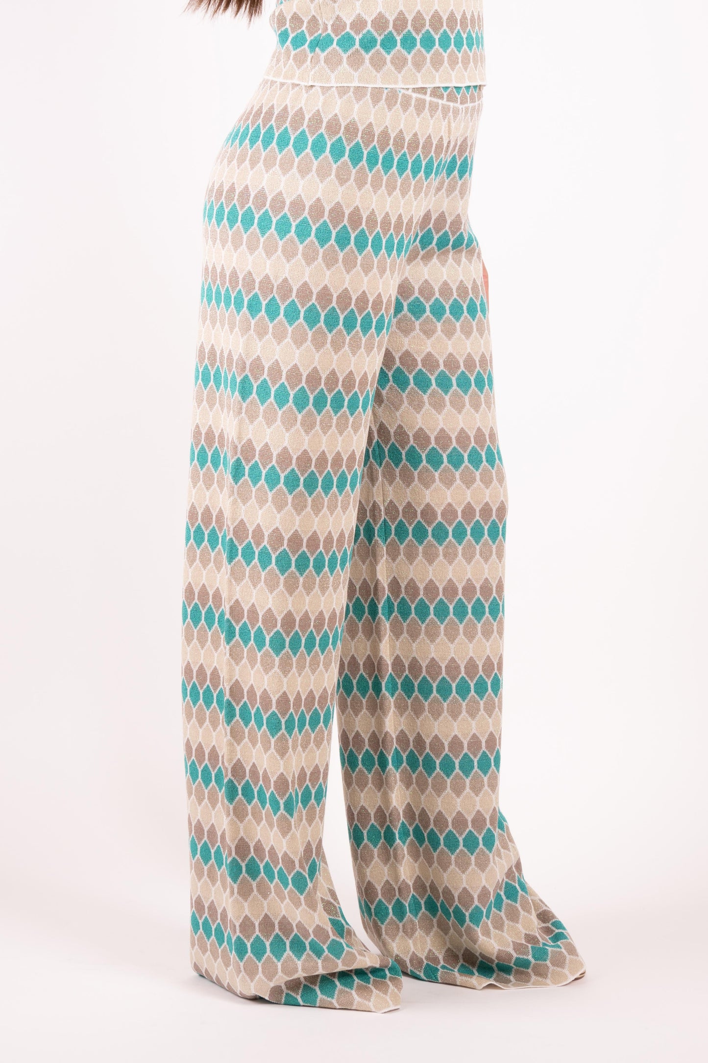 Fracomina Pantalone fantasia geometrica lurex FS25SV3011K414F8 210 Fracomina Main