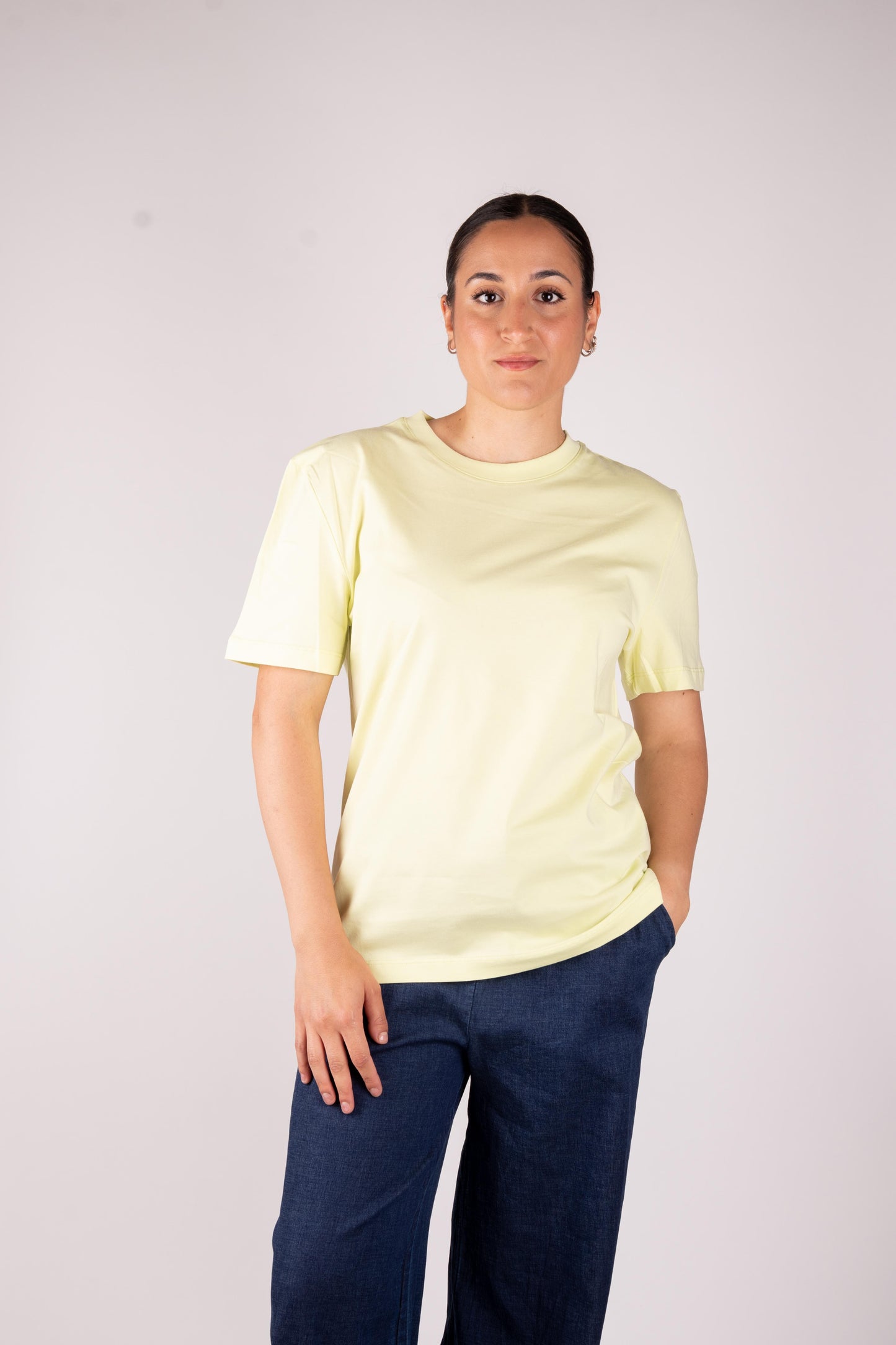 Lumina T-shirt basic cotone unito L8869 02 LUMINA