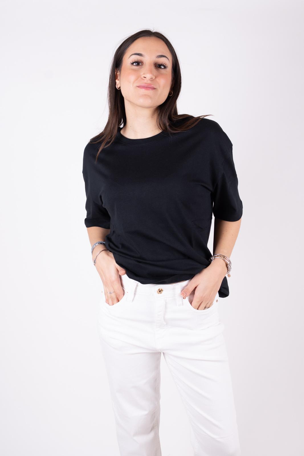 Fracomina T-shirt oversize logo sigla retro FP24ST3006J465N5 278 Fracomina Jeans