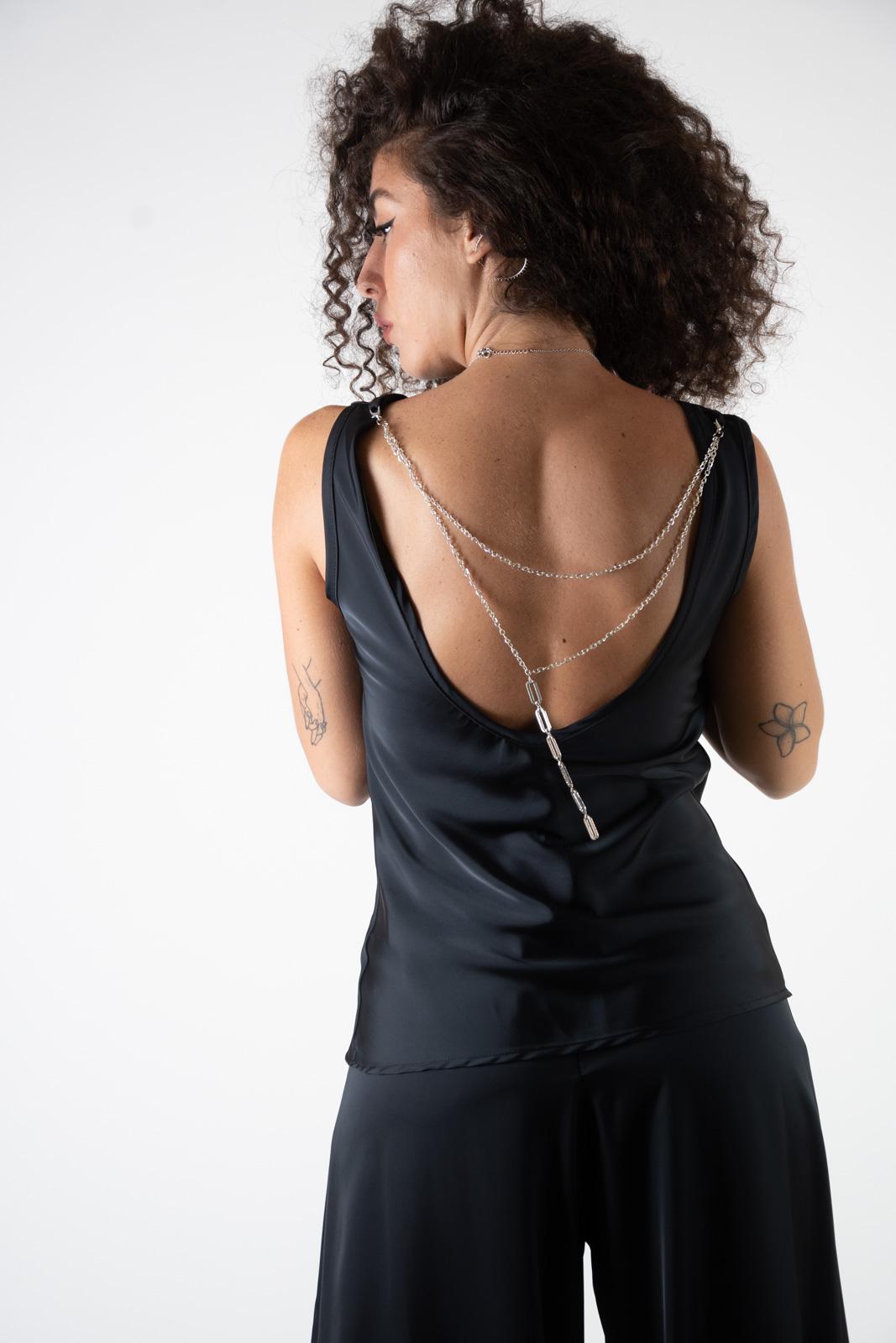 Susy Mix Blusa con catene C1012T602 01 Susy Mix
