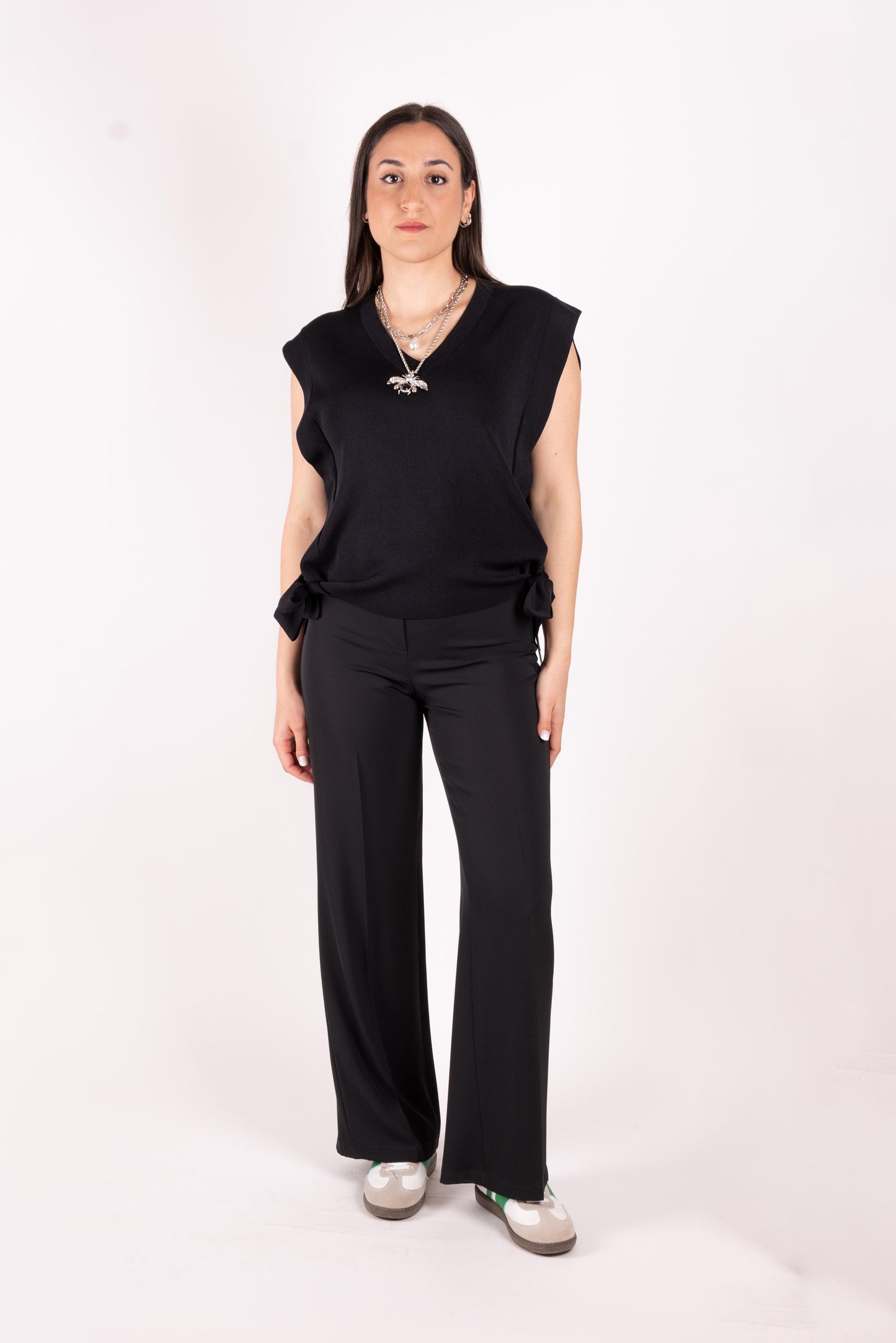 SusyMix Pantalone a Palazzo con cintura T1765U136 01 Susy Mix