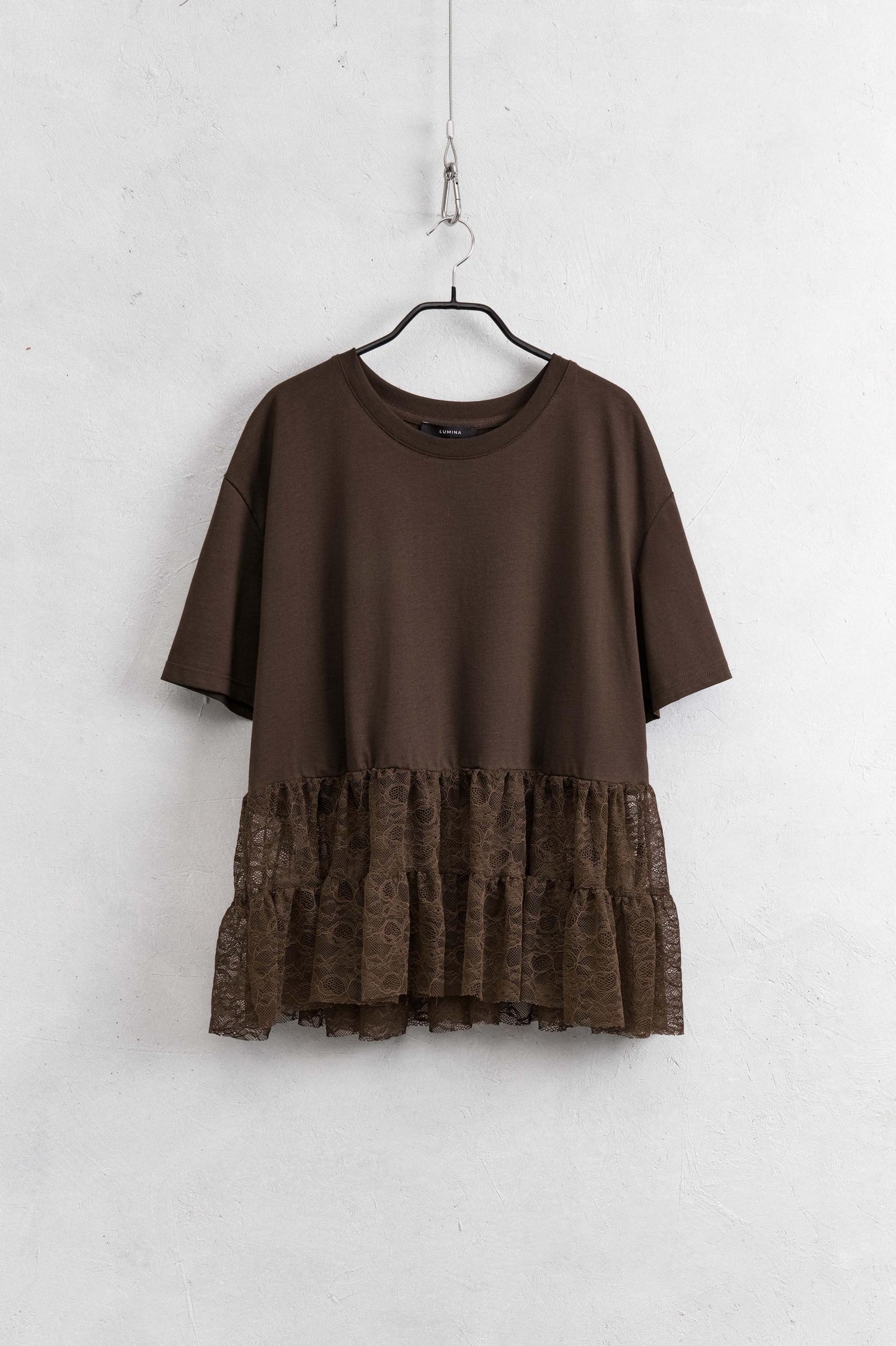 Lumina Maglia oversize con pizzo al fondo LD3714 02 LUMINA