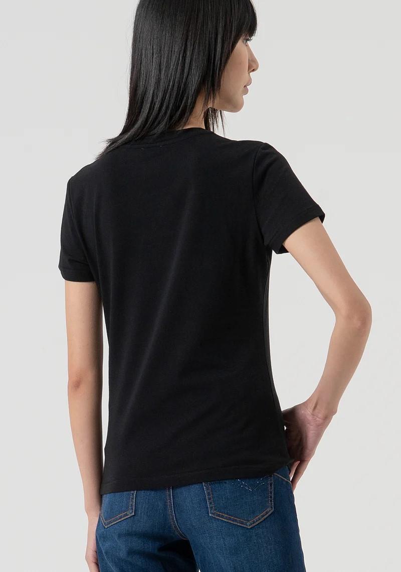 Fracomina T-Shirt logo strass FP25WT3002J401N5 053 Fracomina Jeans