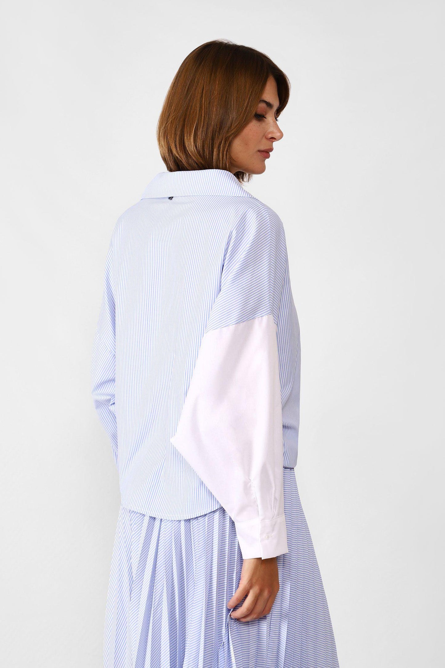 Dixie Camicia oversize bicolore C319J024A 01 Dixie