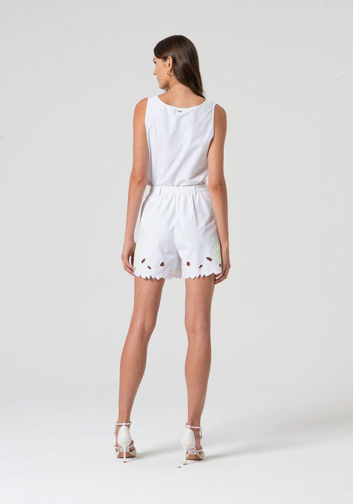 Fracomina Shorts in cotone pizzo San Gallo FS25SV6002W445E5 T35 Fracomina Main