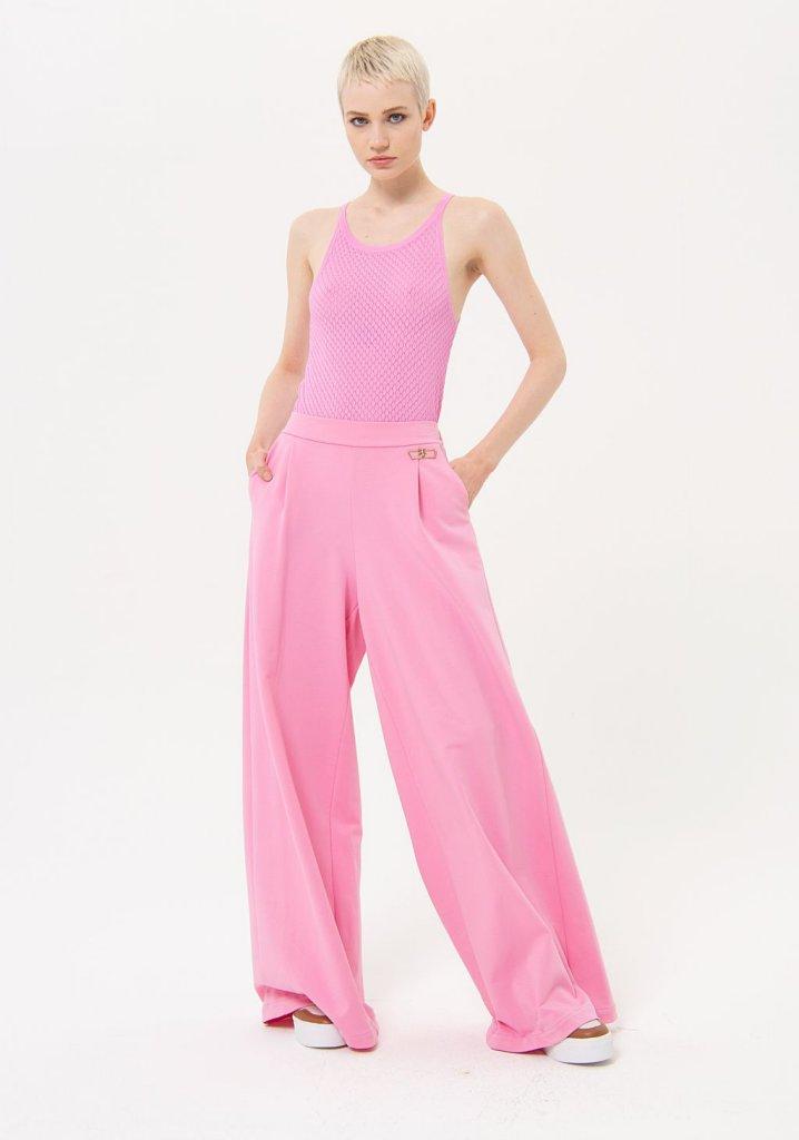 Fracomina Easy Chic Pantalone palazzo punto milano FJ24SV3002F40101 226 Fracomina Easy chic