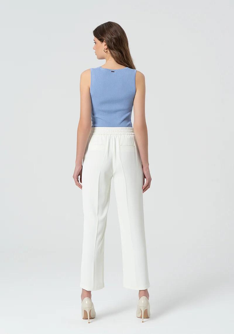 Fracomina Pantalone a sigaretta vita alta FR25SV4005W43601 108 Fracomina Preview