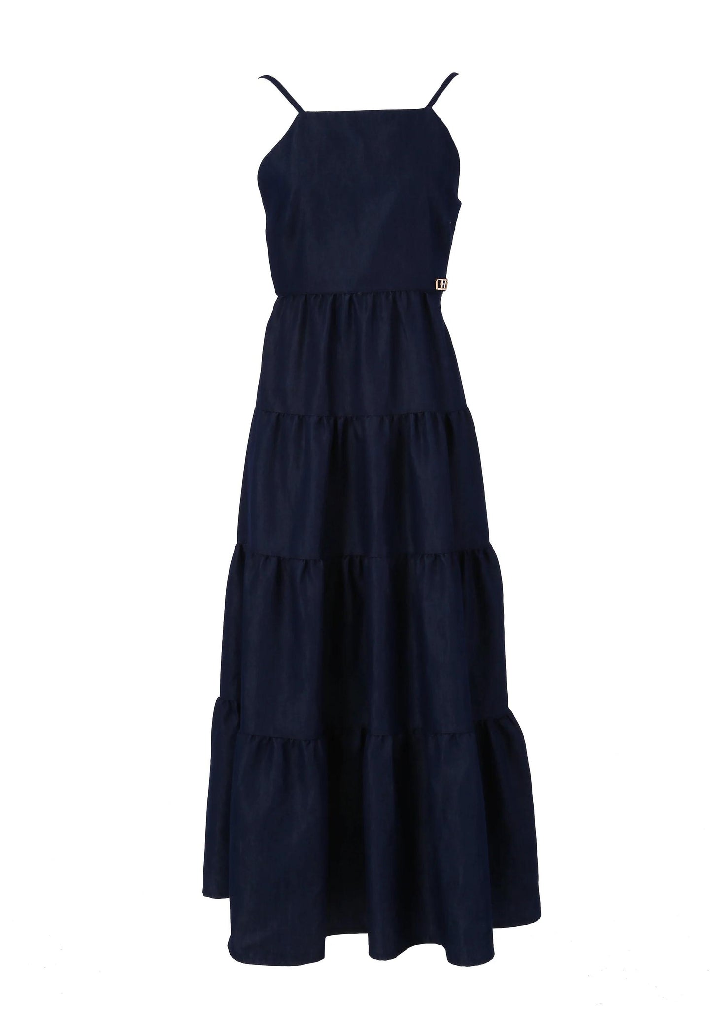 Fracomina Abito lungo chambray balze FJ24SD2004W68501 S21 Fracomina Easy chic