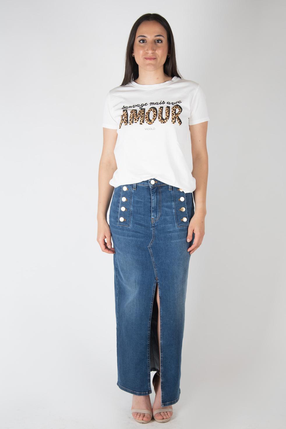 Vicolo T-Shirt Amour RB0645 01 Vicolo