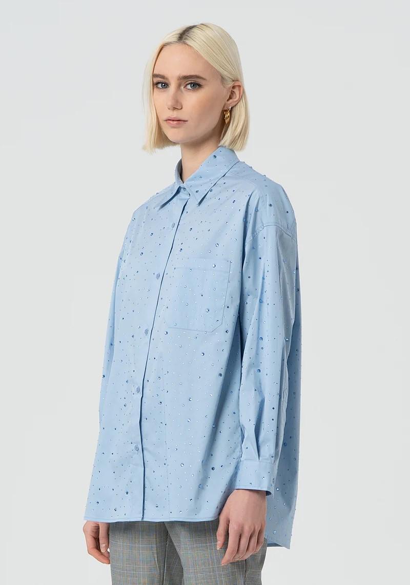 Fracomina Camicia over strass in tinta FR25ST6002W52001 252 Fracomina Preview