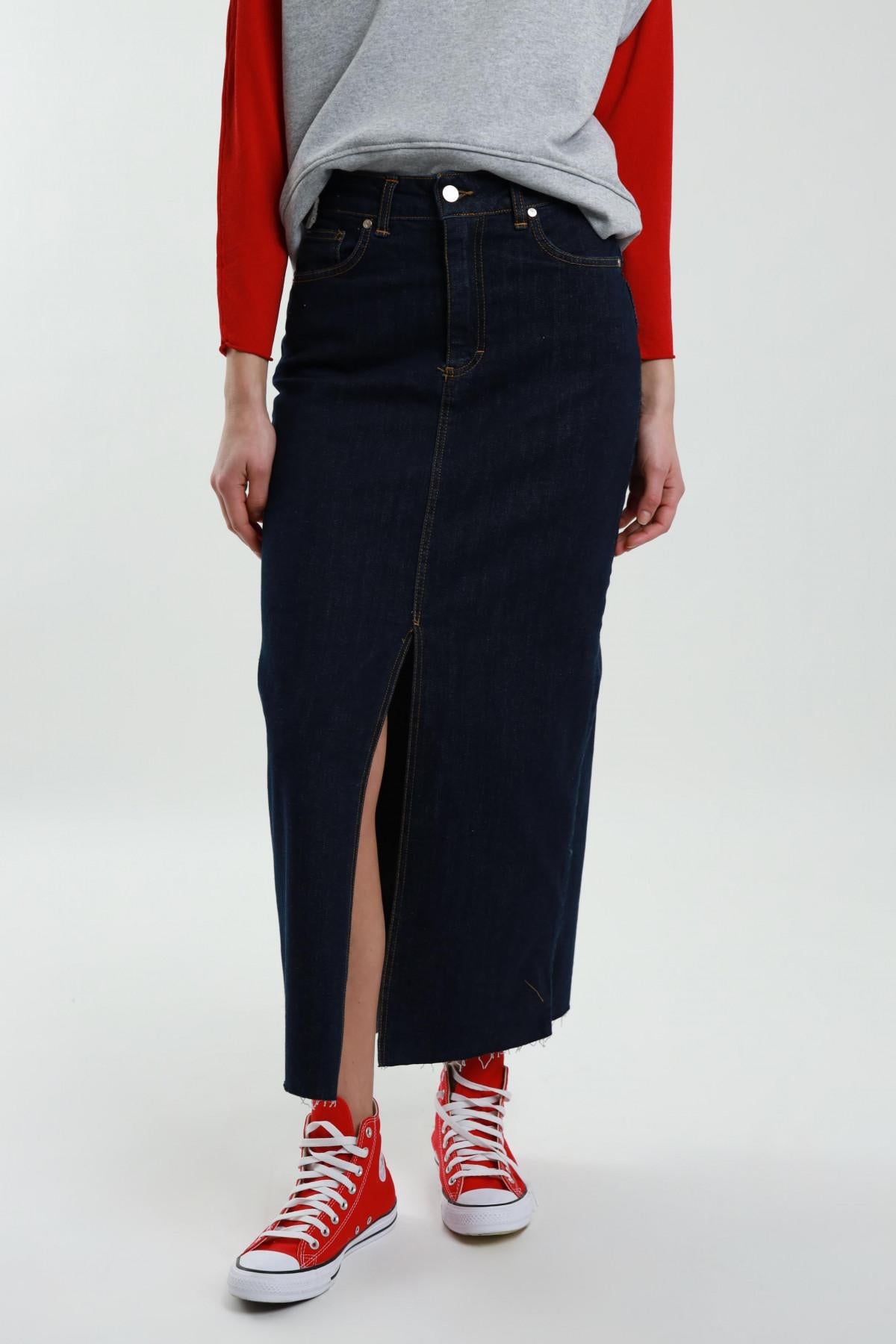 Susymix Gonna lunga in denim KJ692LO 01 Susy Mix