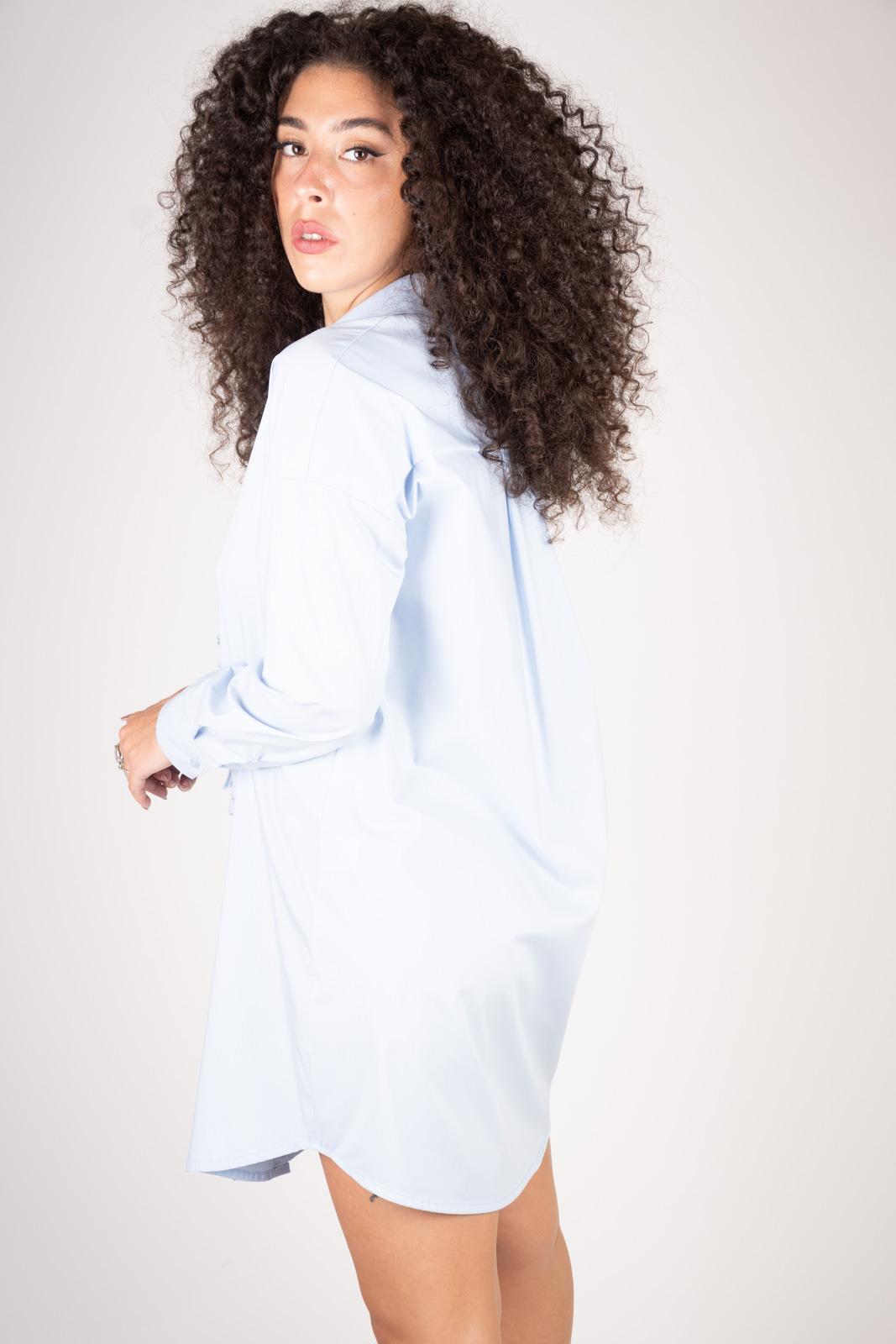 Susy Mix élite camicione oversize rouches S0911 01 Susy Mix èlite