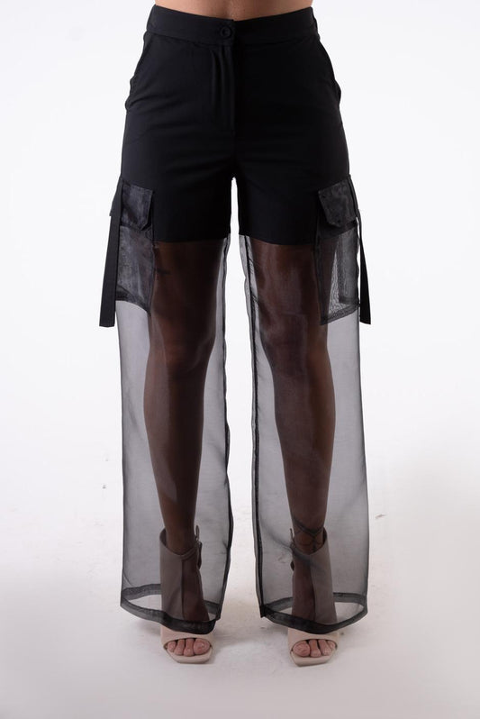 Susy Mix èlite Pantalone cargo doppio tessuto EL2401 01 Susy Mix èlite