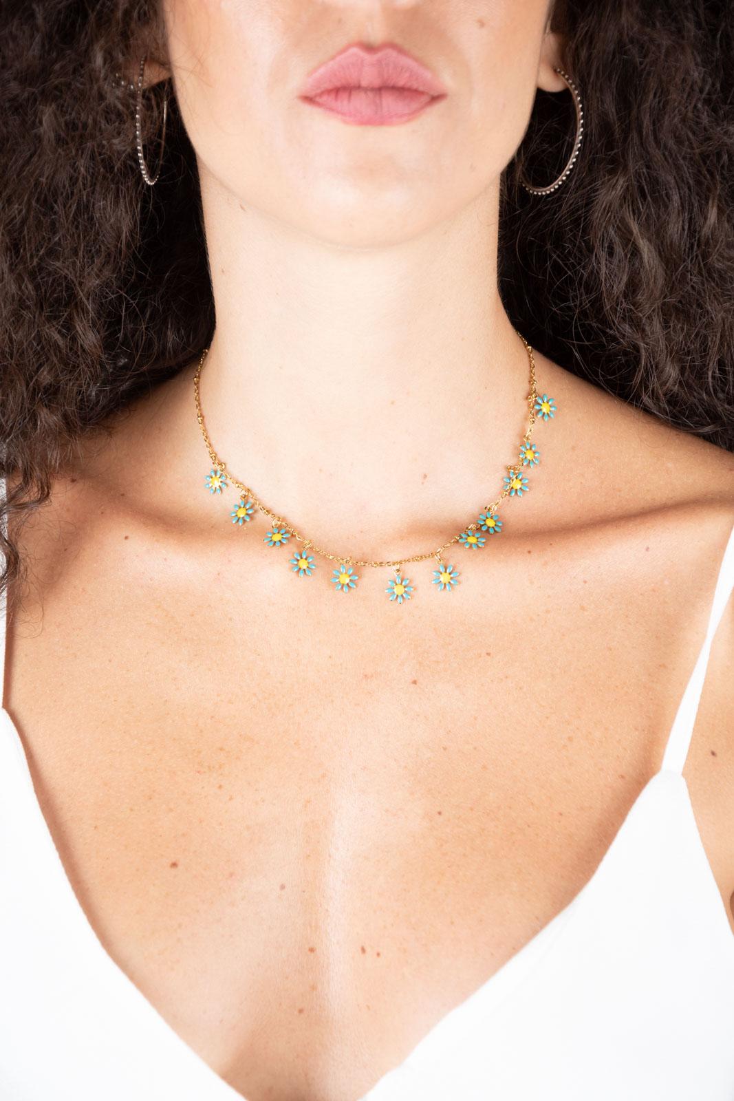 Chili Collana margherite turchese COLLANA MARGHERITE 04 Chili