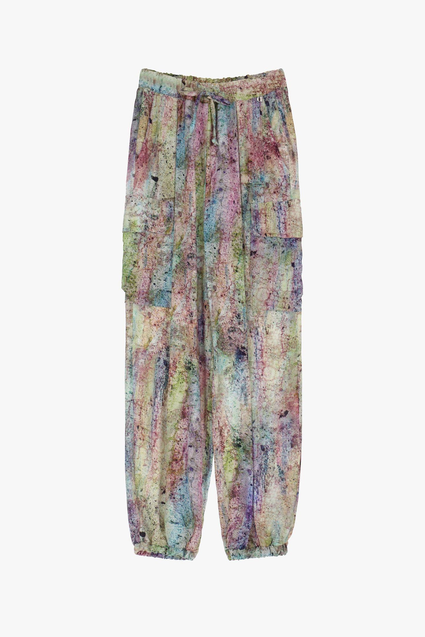 Dixie Pantalone cargo fantasia astratta PCQ3JBMA 01 Dixie