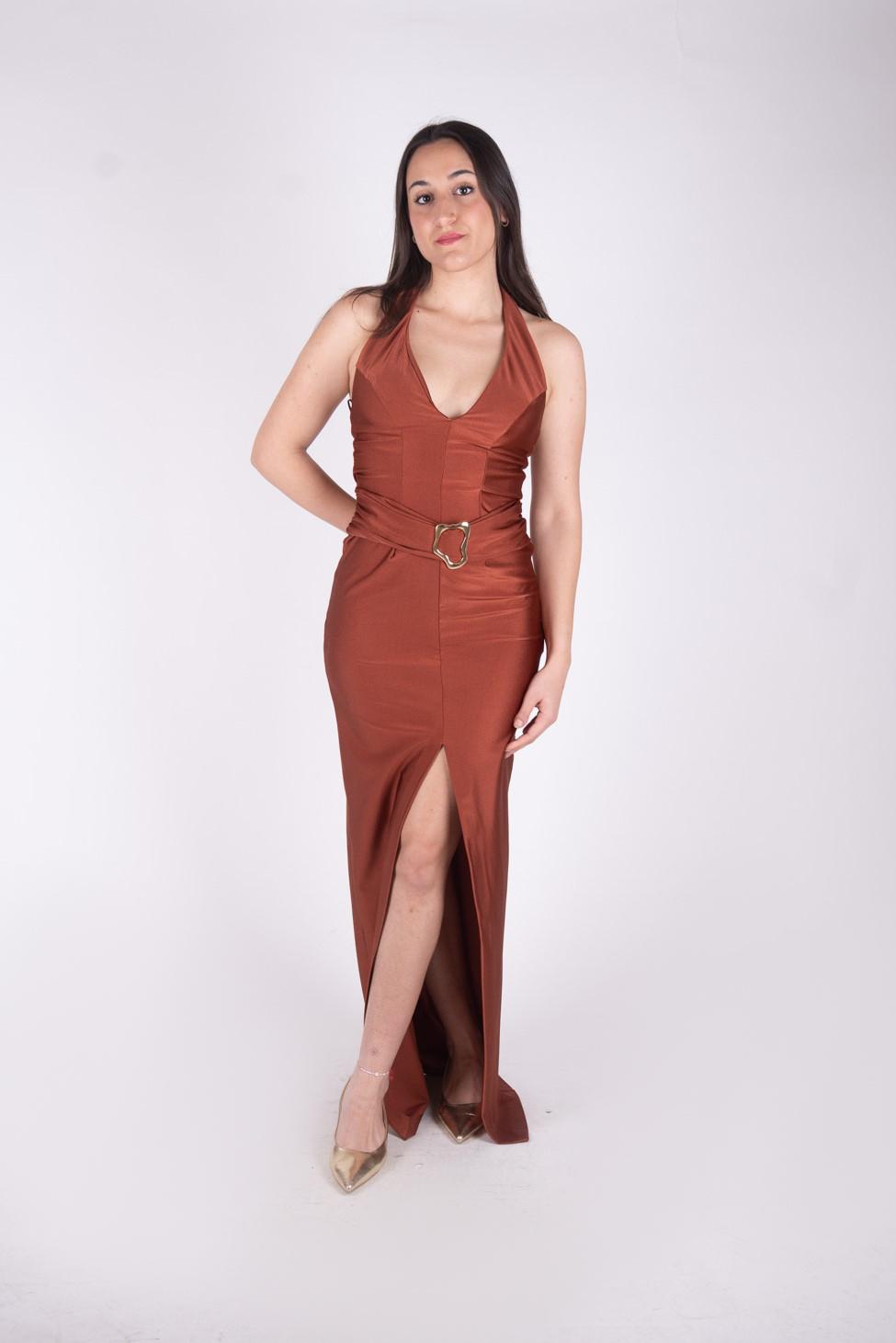 Ji Jil Abito lungo scollo all'americana JPE24AB0230JE01119 0031 Ji Jil