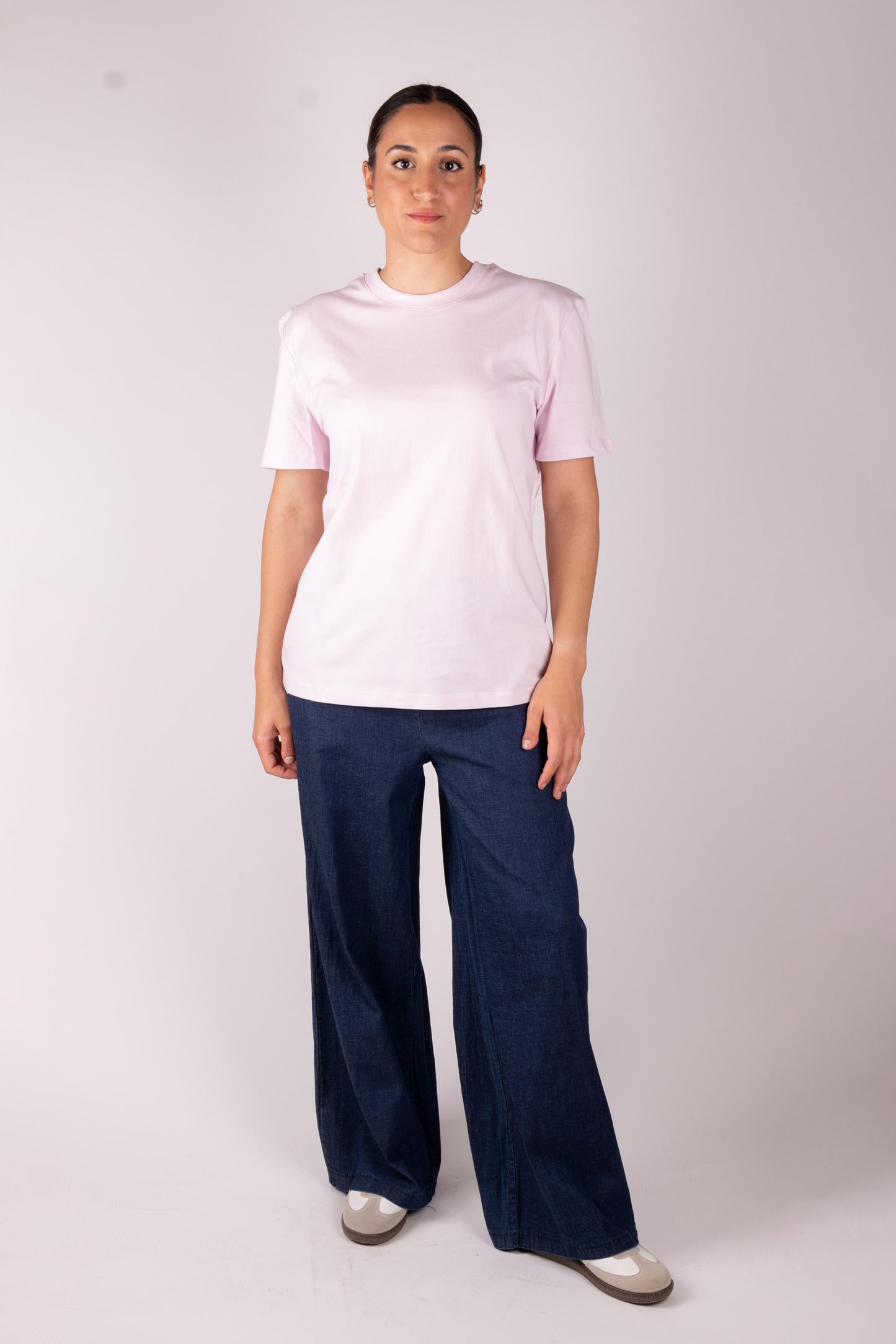 Lumina T-shirt basic cotone unito L8869 01 LUMINA