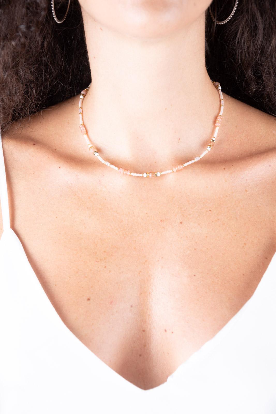 Chili collana perline pastello COLLANA 002 02 Chili