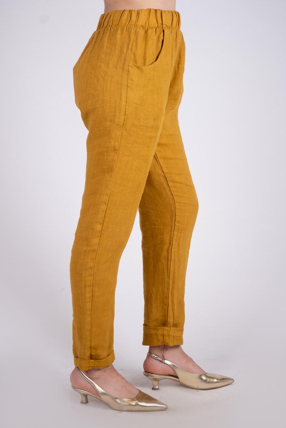 Le Streghe Pantalone sigaretta lino P24RU218N 21 Le streghe