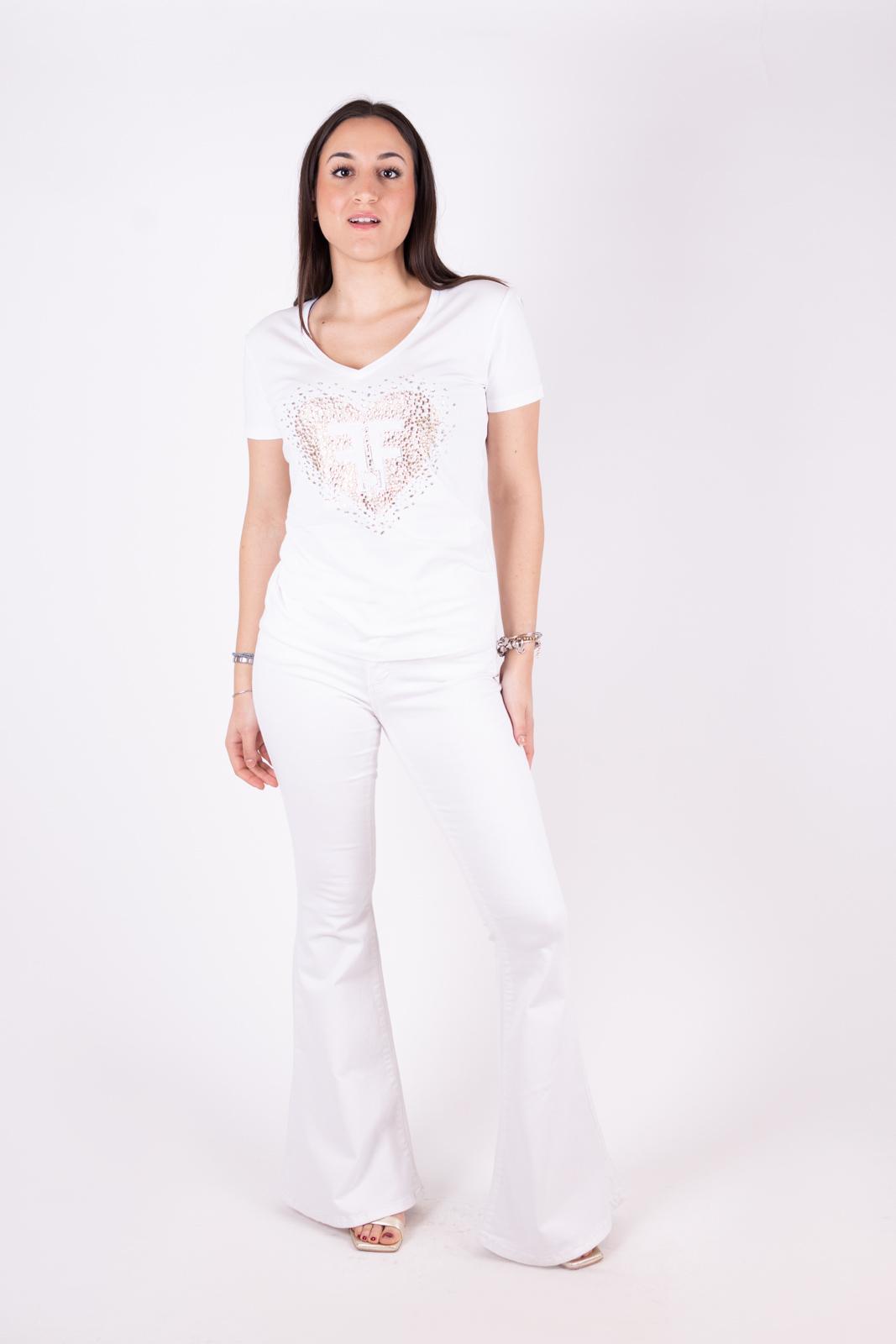 Fracomina pantalone cotone zampa modello bella Super bootcut FP24SV8040W61501 278 Fracomina Jeans