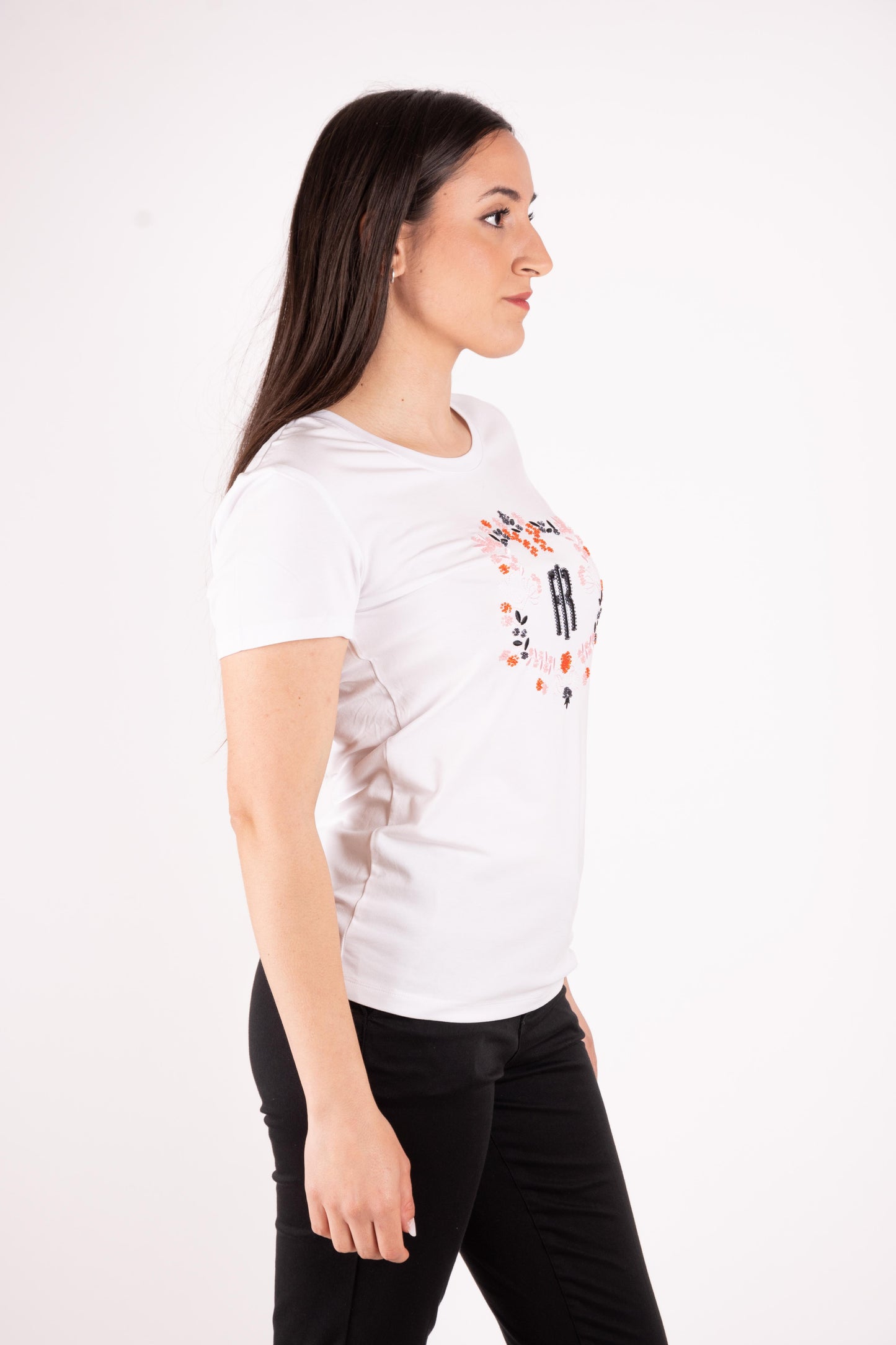 Fracomina T-shirt ricami e perline FR25ST3002J44909 278 Fracomina Preview
