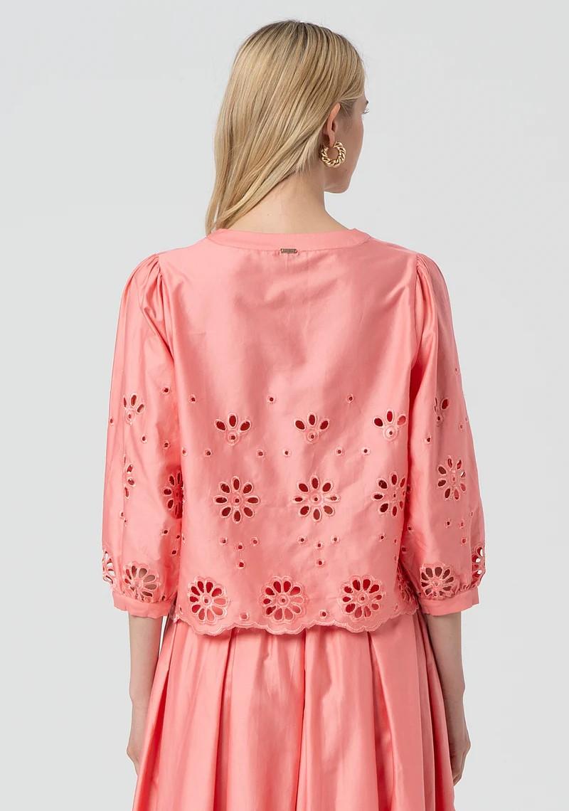 Fracomina Blusa in pizzo San Gallo FJ25ST1002W400E5 107 Fracomina Easy chic