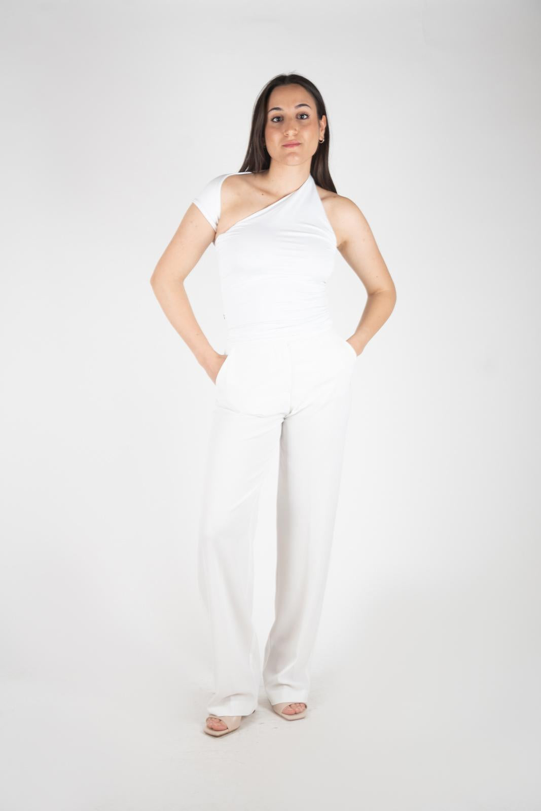 Ji Jil Maglia monospalla asimmetrica JPE24TS2170JE0129 0001 Ji Jil