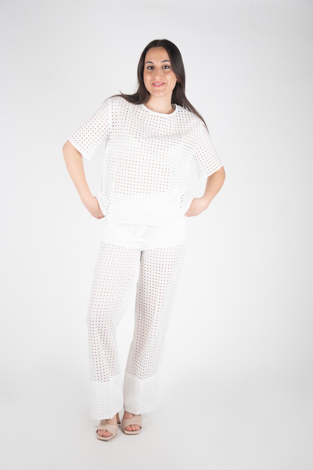 Ji Jil T-shirt in pizzo San Gallo JPE24TS103BPZ0021 0008 Ji Jil