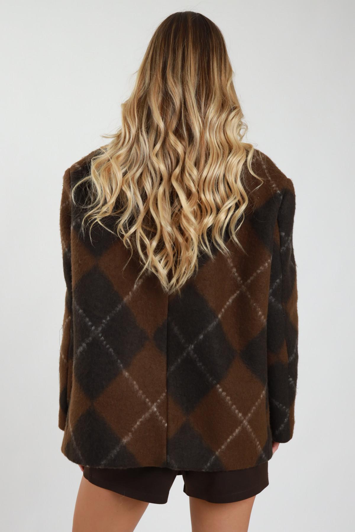 SUSYMIX BLAZER OVERSIZE FANTASIA ARGYLE M09787 01 Susy Mix