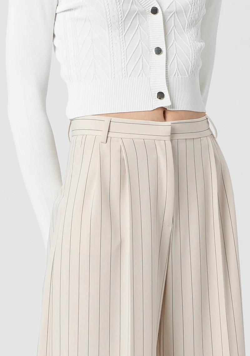 Fracomina Pantalone palazzo gessato FR25SV3002W761D4 108 Fracomina Preview