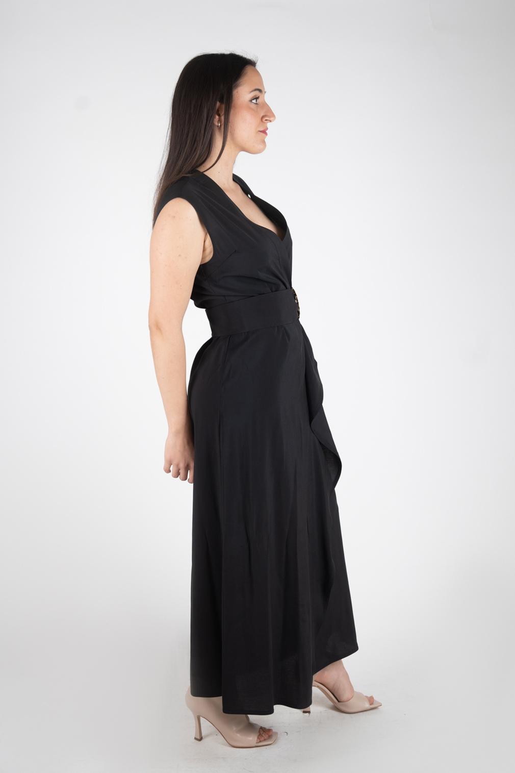 Ji Jil Abito lungo incrocio con cintura JPE24AB2390VI0144 0002 Ji Jil