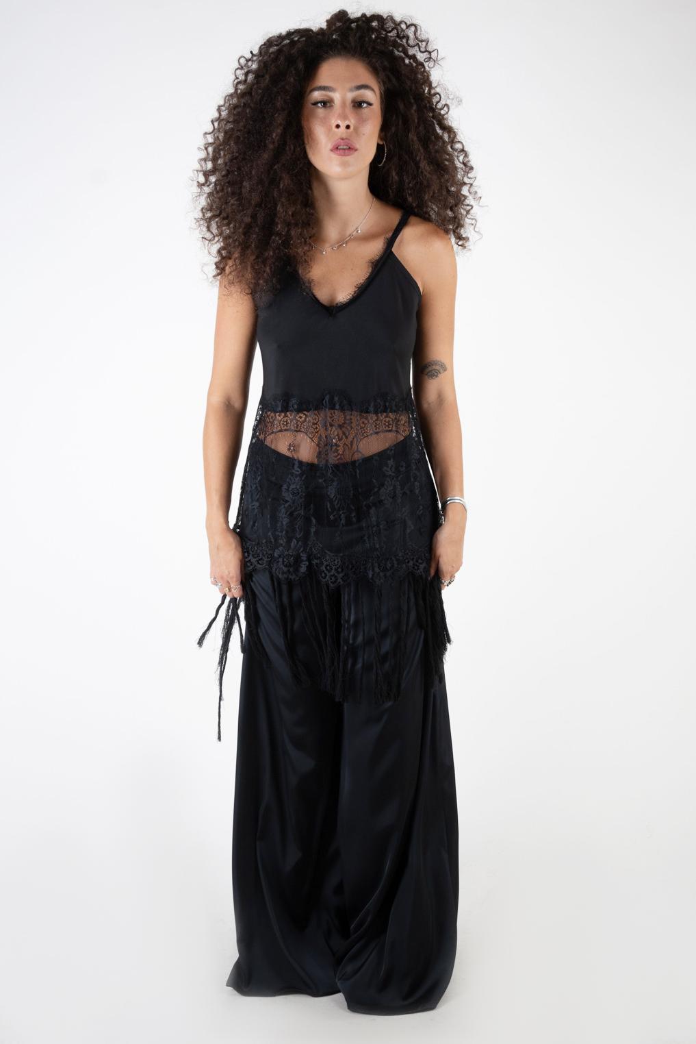 Susy Mix èlite Canotta lunga con pizzo 24084 01 Susy Mix èlite